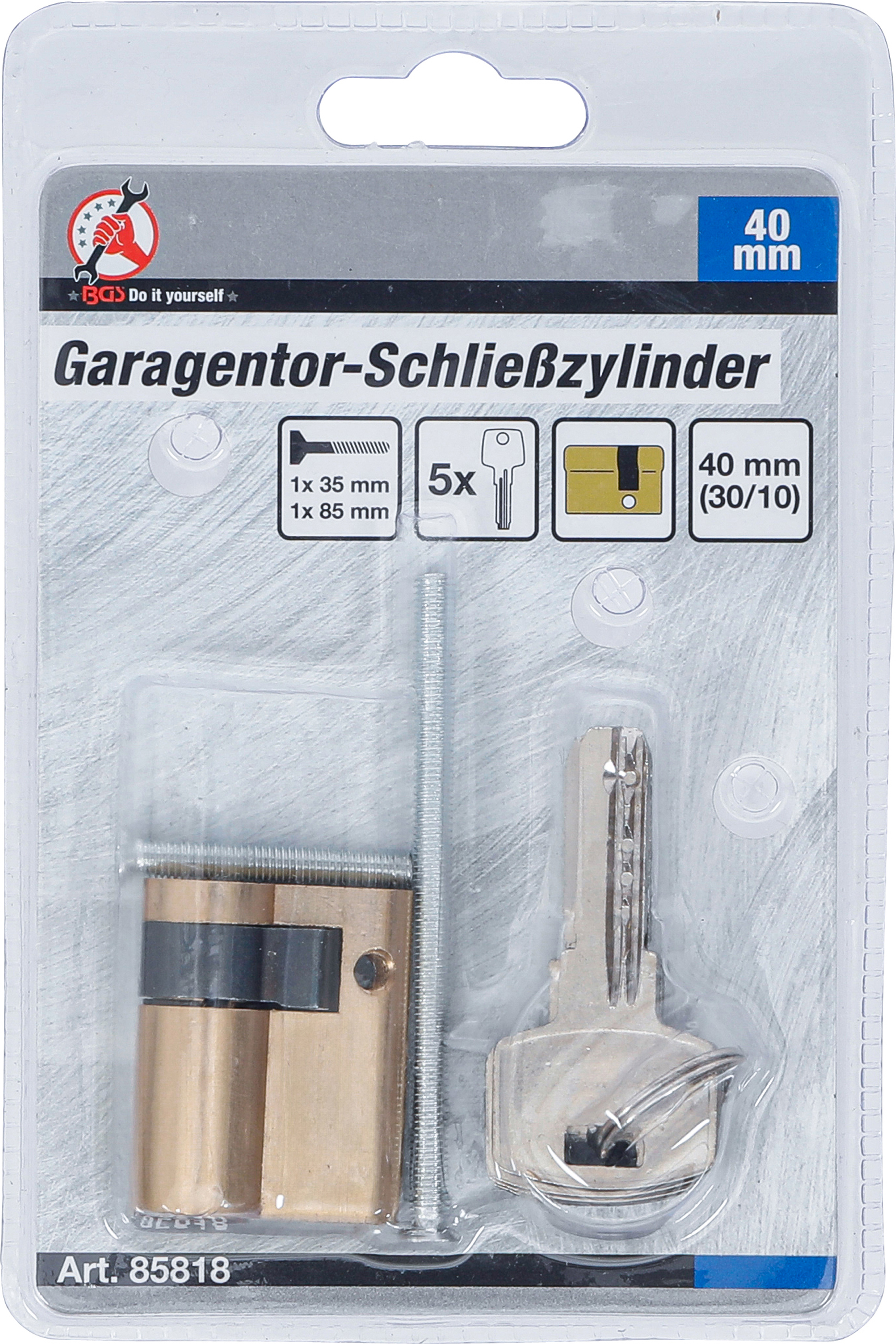 BGS Garagentor-Schließzylinder | 40 mm