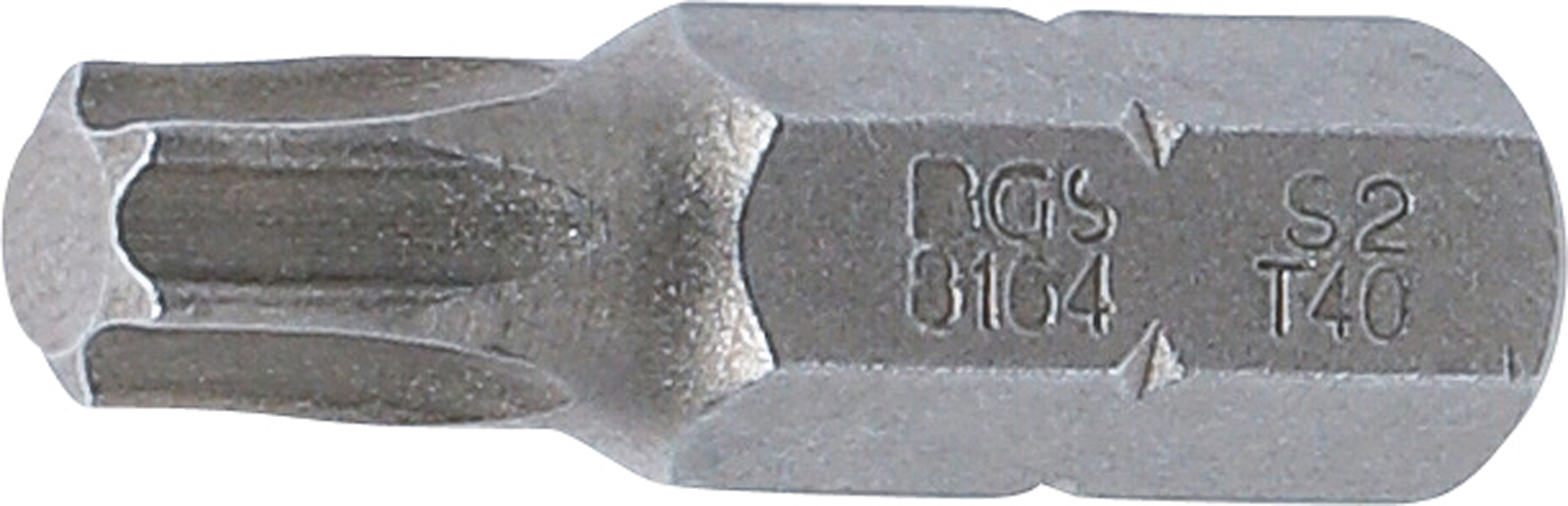 BGS Bit | Länge 30 mm | Antrieb Außensechskant 8 mm (5/16") | T-Profil (für Torx) T40