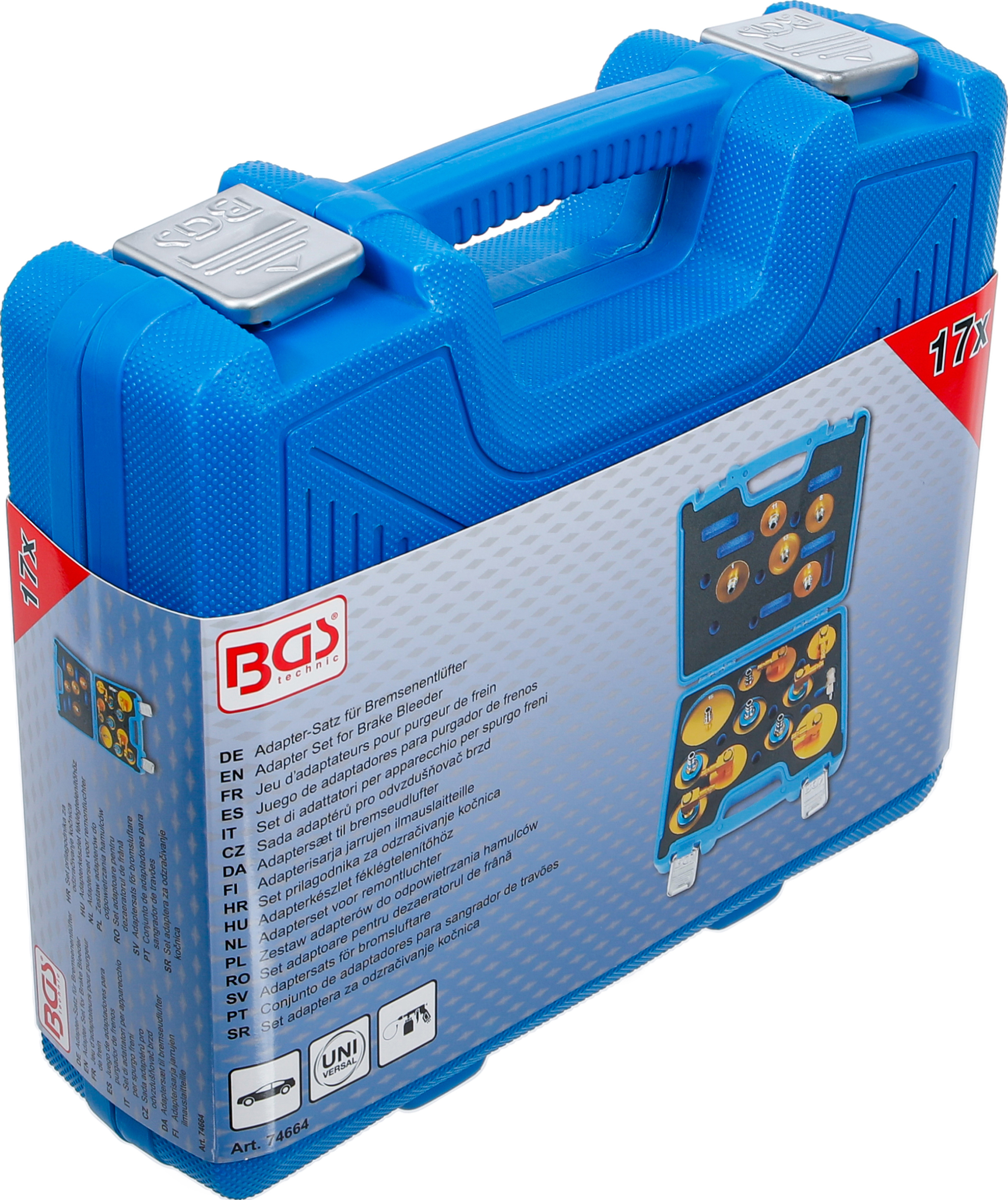 BGS Adapter-Satz für Bremsenentlüfter | 17-tlg.