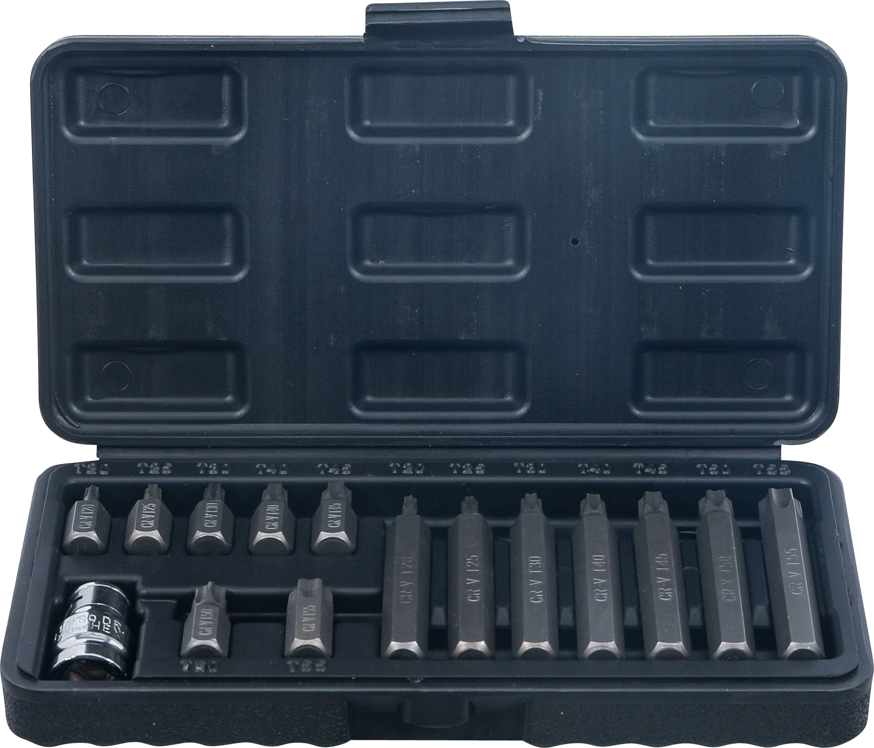 BGS Bit-Satz | Antrieb Außensechskant 10 mm (3/8") | T-Profil (für Torx) | 15-tlg.