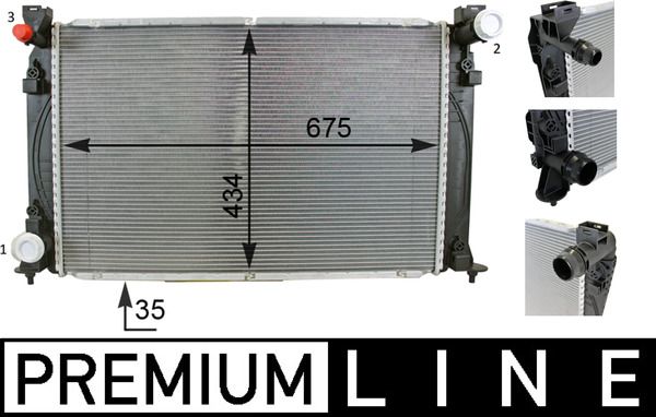 Kühler Motor passt zu: AUDI A6 C6 5.2 03.06-08.11