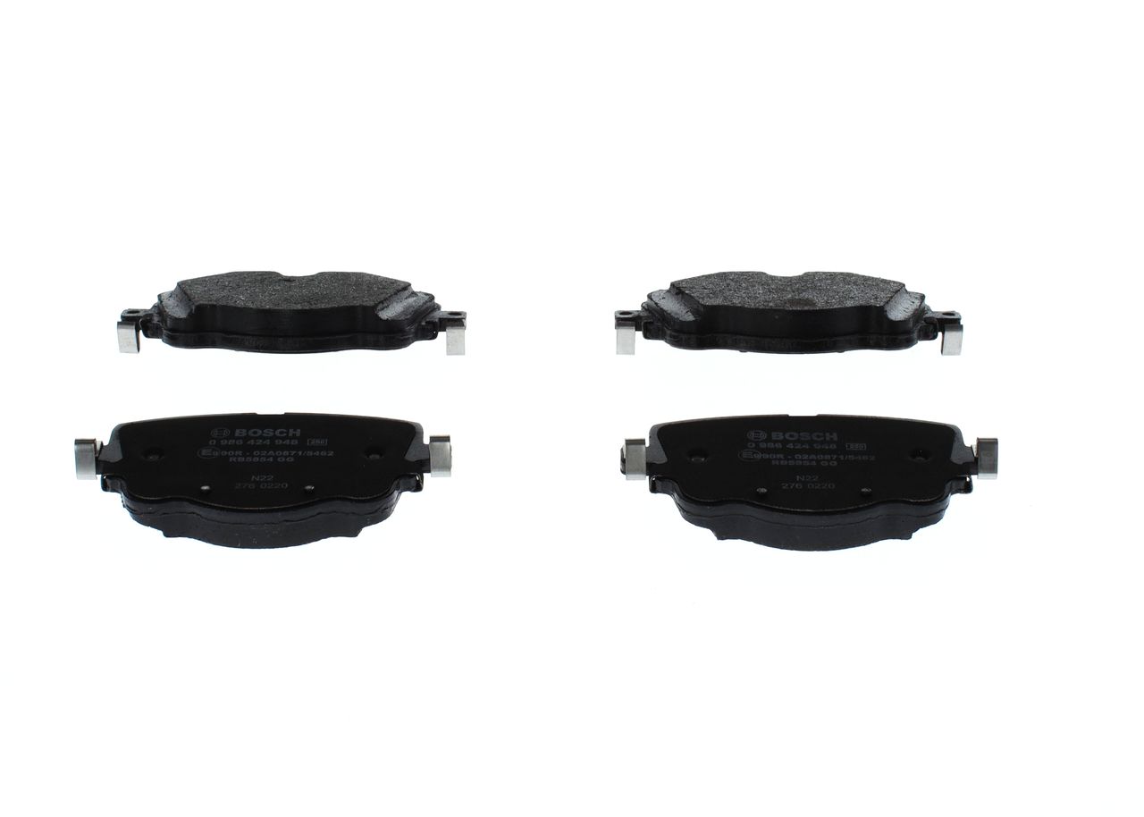 Bremsbelagsatz, Scheibenbremse