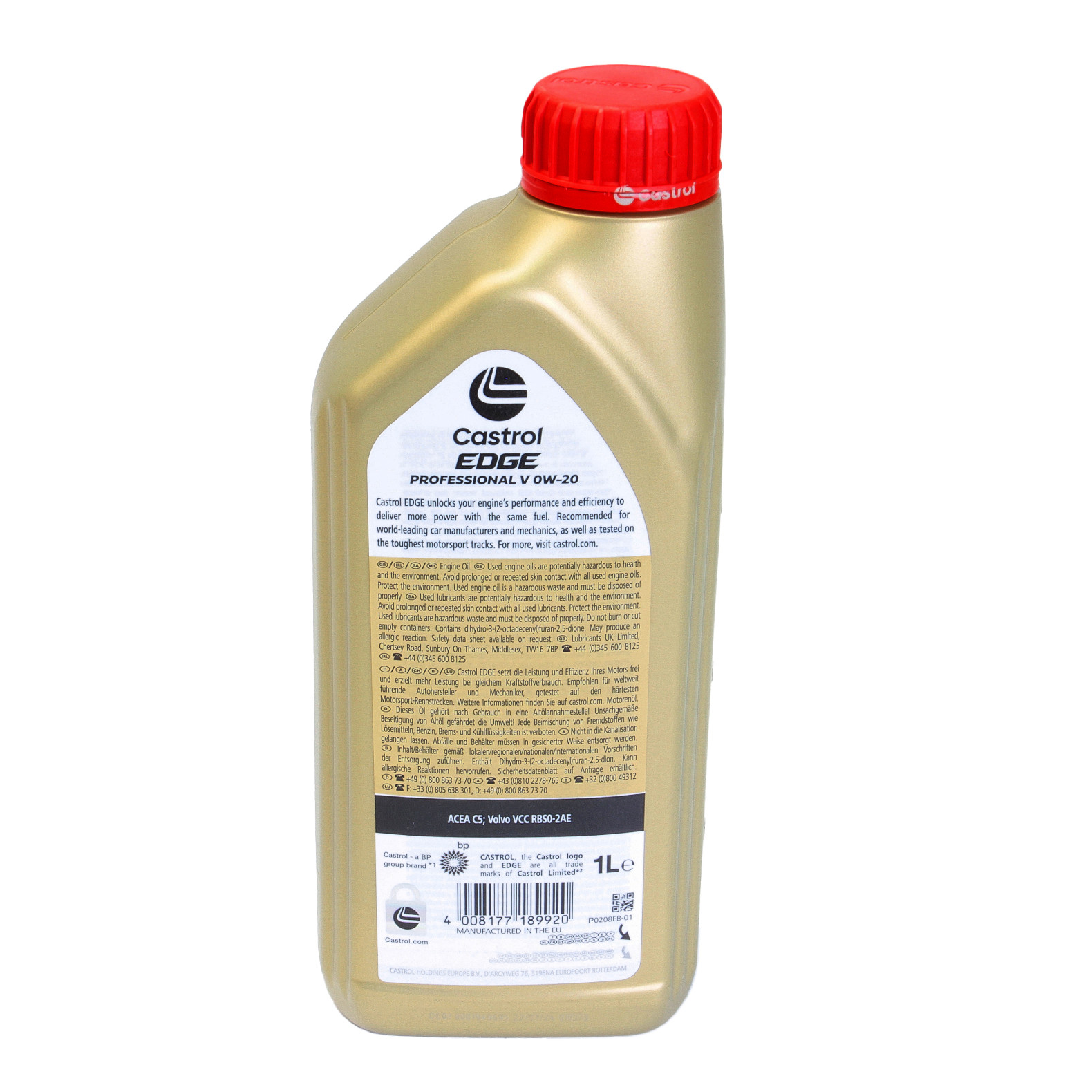 0W-20 Castrol EDGE Professional V Motoröl 1 Liter