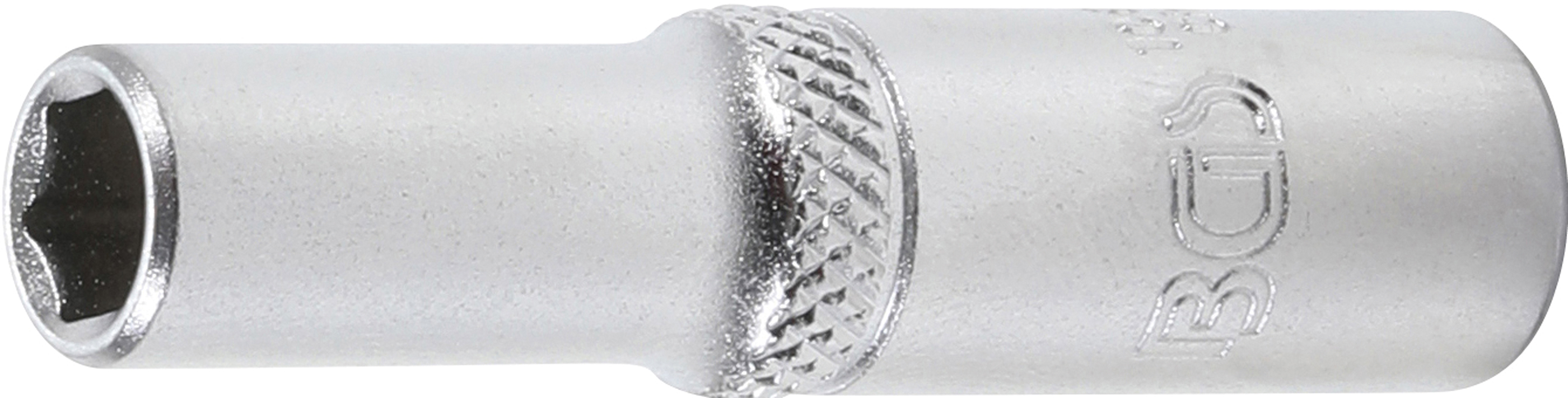 BGS Steckschlüssel-Einsatz Sechskant, tief | Antrieb Innenvierkant 6,3 mm (1/4") | SW 1/4"