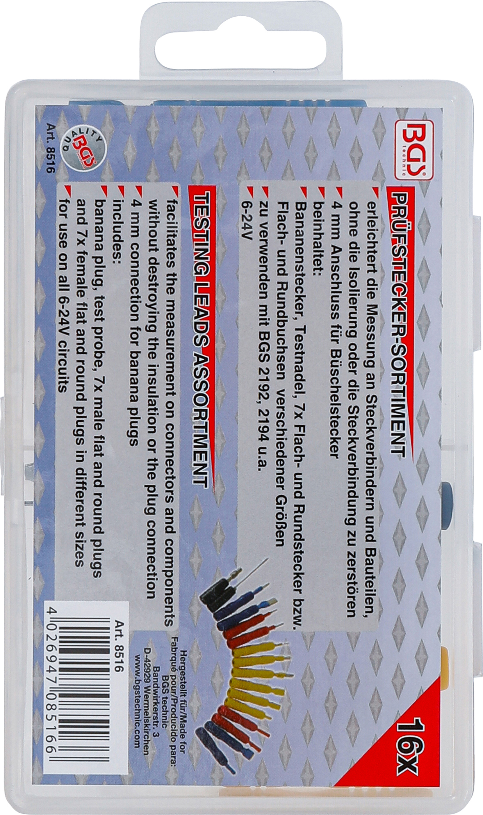 BGS Prüfspitzen-Sortiment | 16-tlg.