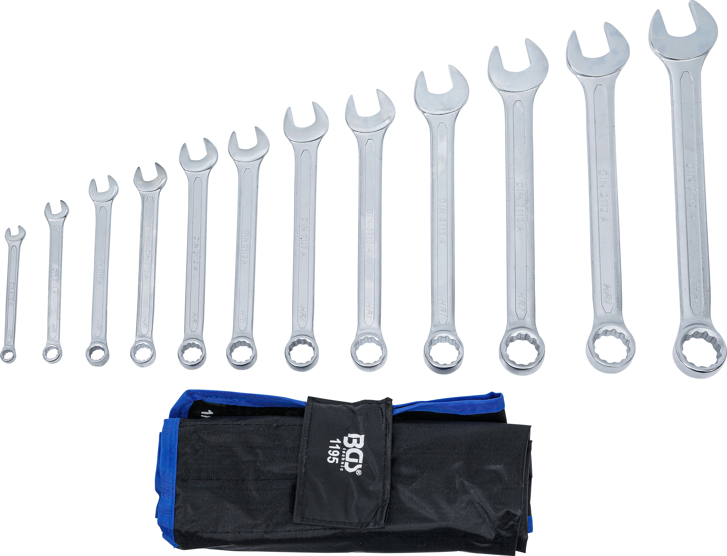 BGS Maul-Ringschlüssel-Satz | Zollgrößen | SW 1/4" - 15/16" | 12-tlg.