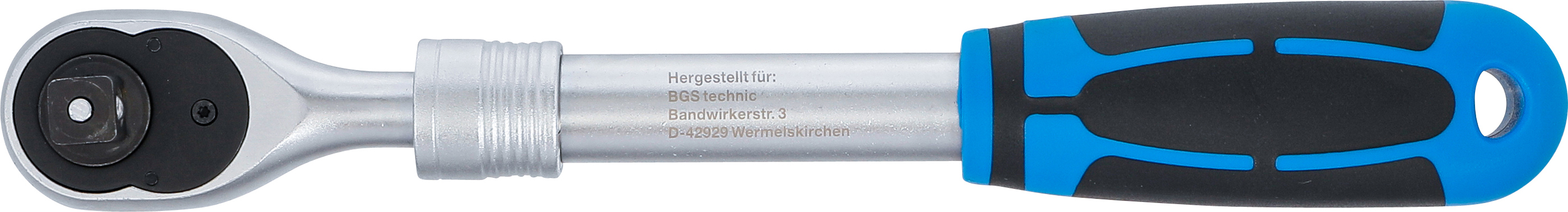 BGS Umschaltknarre, ausziehbar | Abtrieb Außenvierkant 12,5 mm (1/2") | 305 - 445 mm