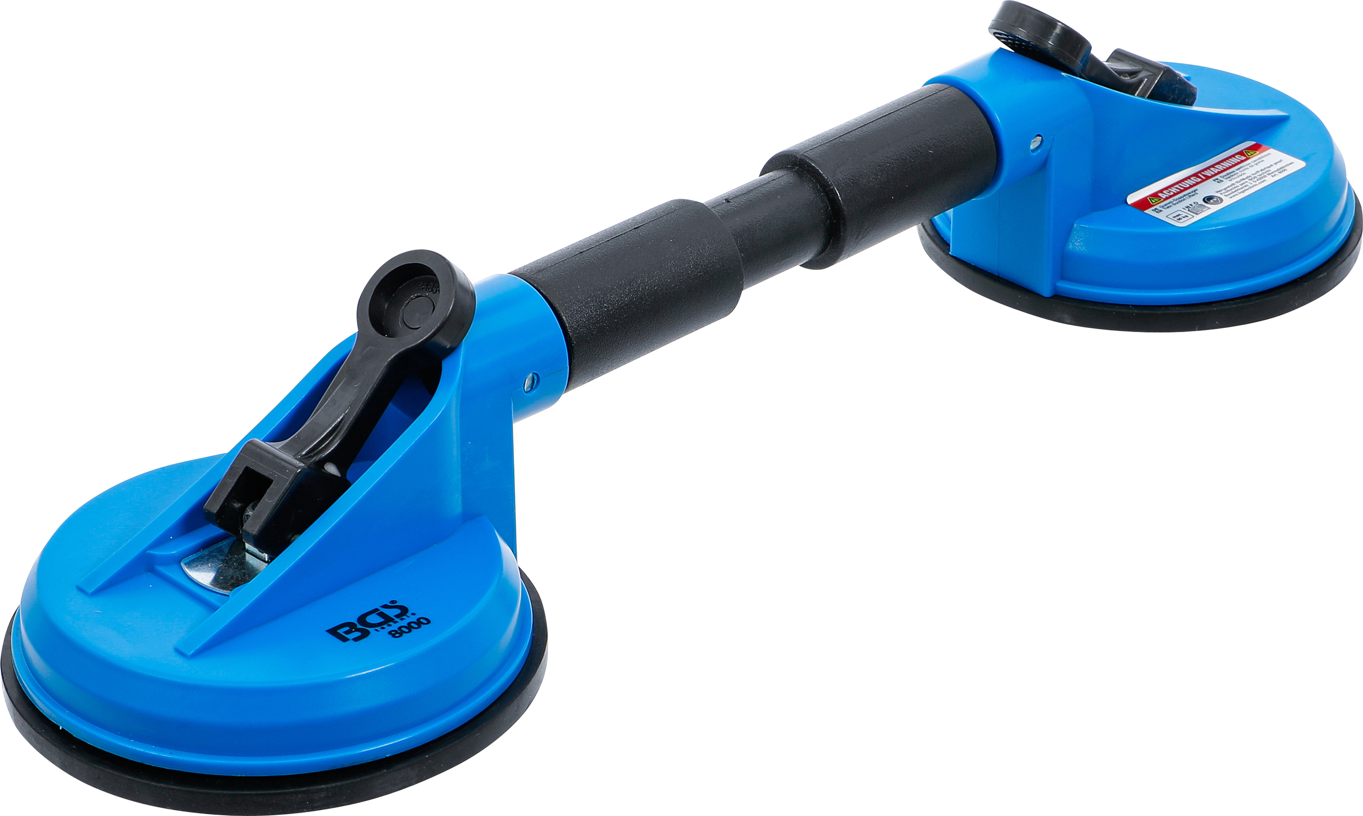 BGS Gummi-Doppelsauger | ABS | mit flexiblen Köpfen | Ø 120 mm | 390 mm