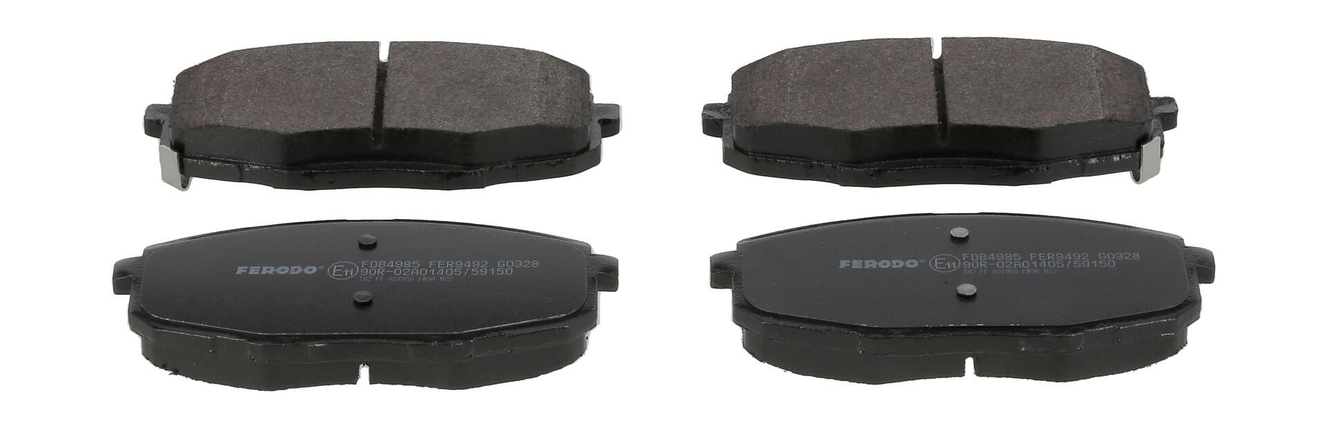 Bremsbelagsatz, Scheibenbremse