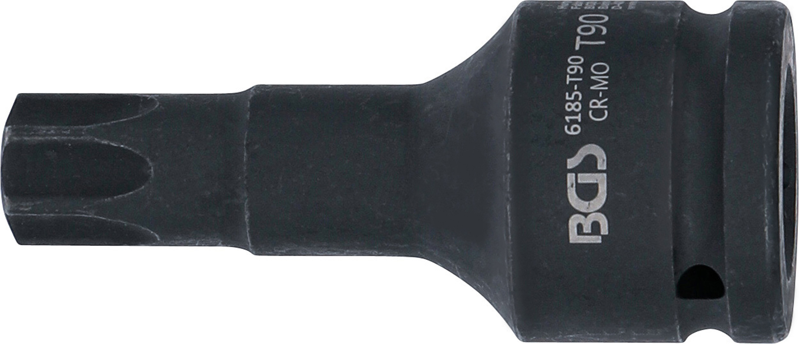 BGS Kraft-Bit-Einsatz | Länge 100 mm | Antrieb Innenvierkant 20 mm (3/4") | T-Profil (für Torx) T90