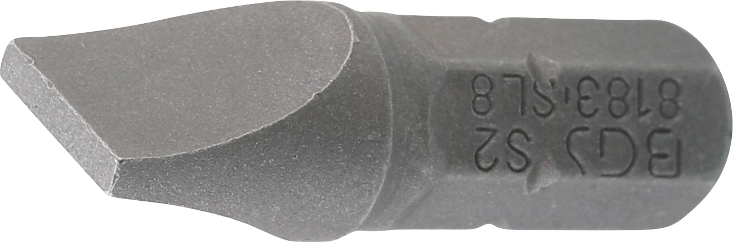 BGS Bit | Länge 25 mm | Antrieb Außensechskant 6,3 mm (1/4") | Schlitz 8 mm