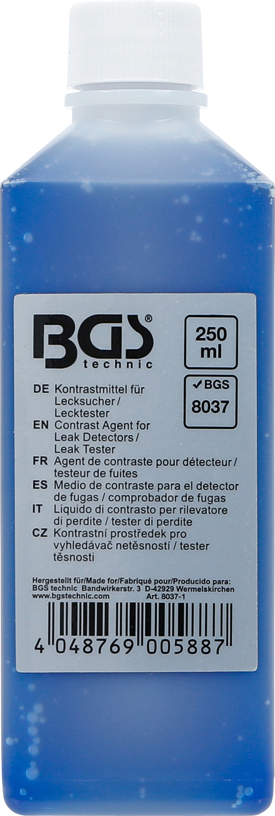 BGS Kontrastmittel für Lecksucher / Lecktester | 250 ml | für Art. 8037