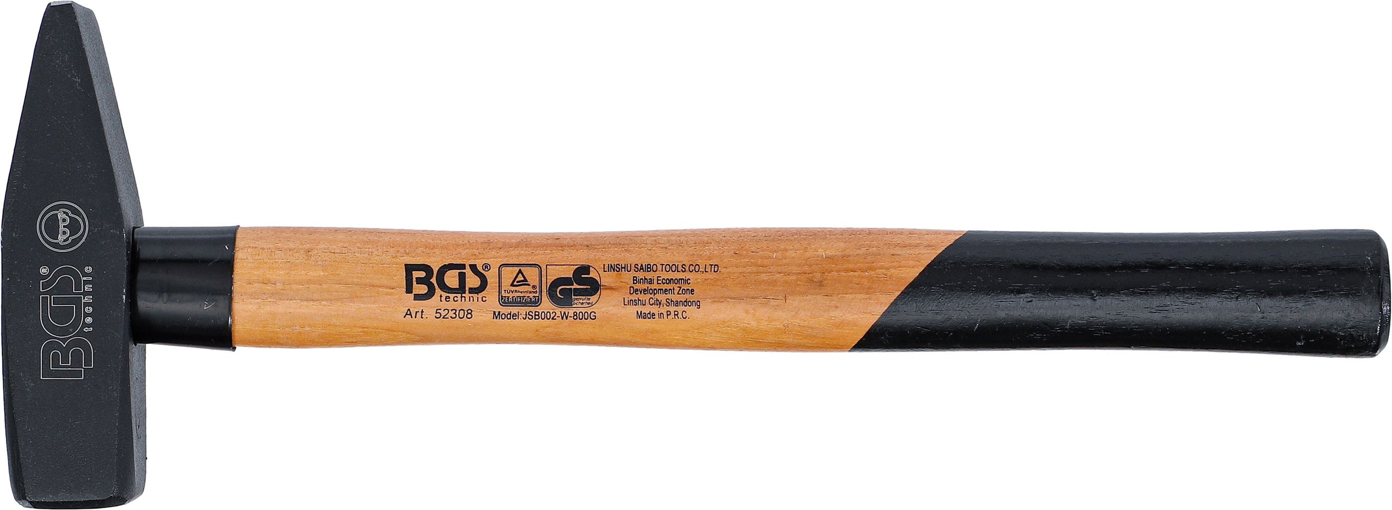 BGS Schlosserhammer | Hickory-Stiel | DIN 1041 | 800 g
