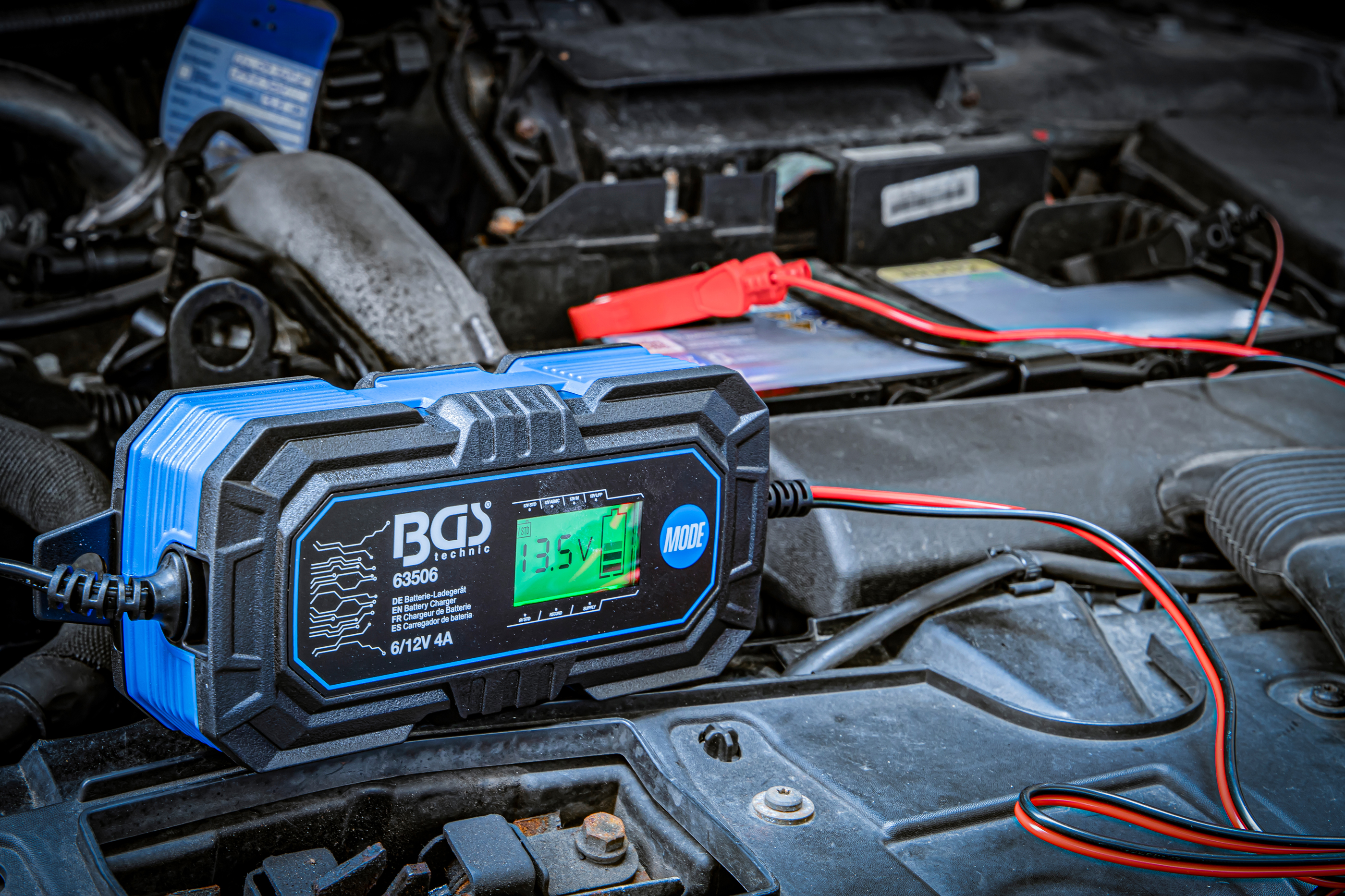 BGS Digitales Batterie-Ladegerät | 6/12 V | 4 A