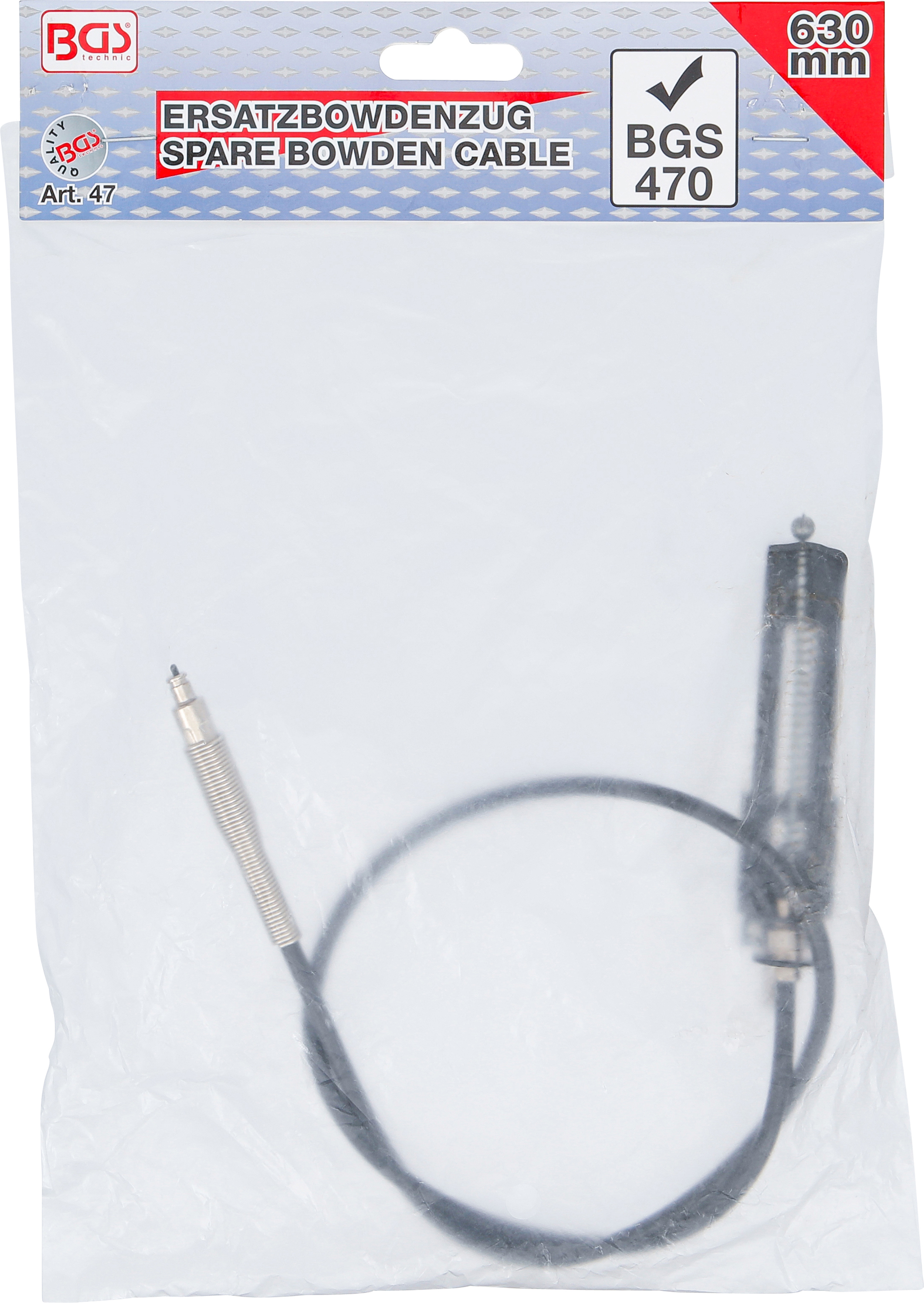 BGS Ersatzbowdenzug für Schlauchklemmenzange | für Art. 467, 470