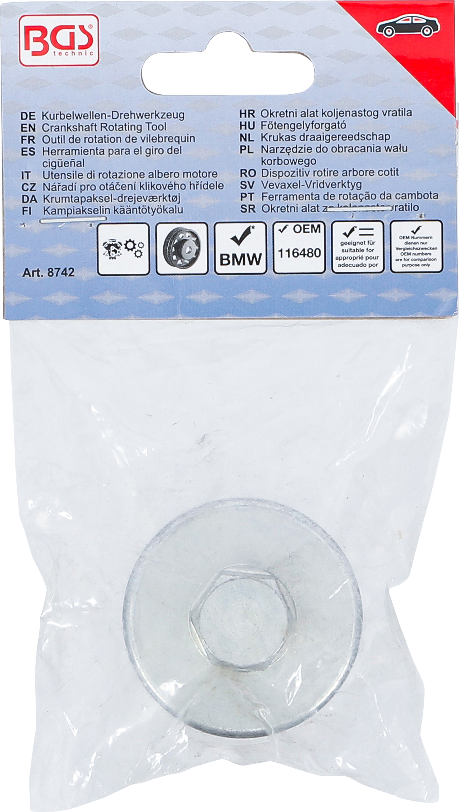 BGS Kurbelwellen-Drehwerkzeug | für BMW M52 / M54 / M56