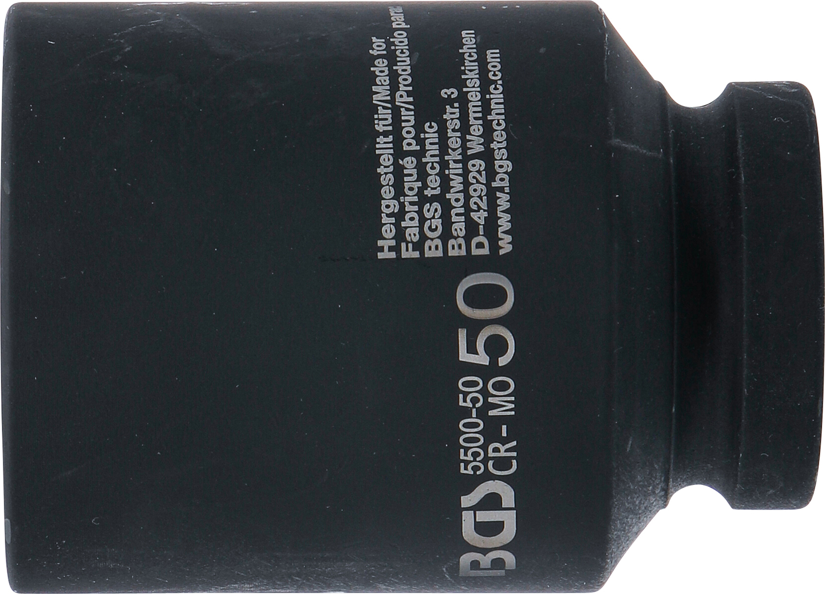 BGS Kraft-Steckschlüssel-Einsatz Sechskant, tief | Antrieb Innenvierkant 25 mm (1") | SW 50 mm