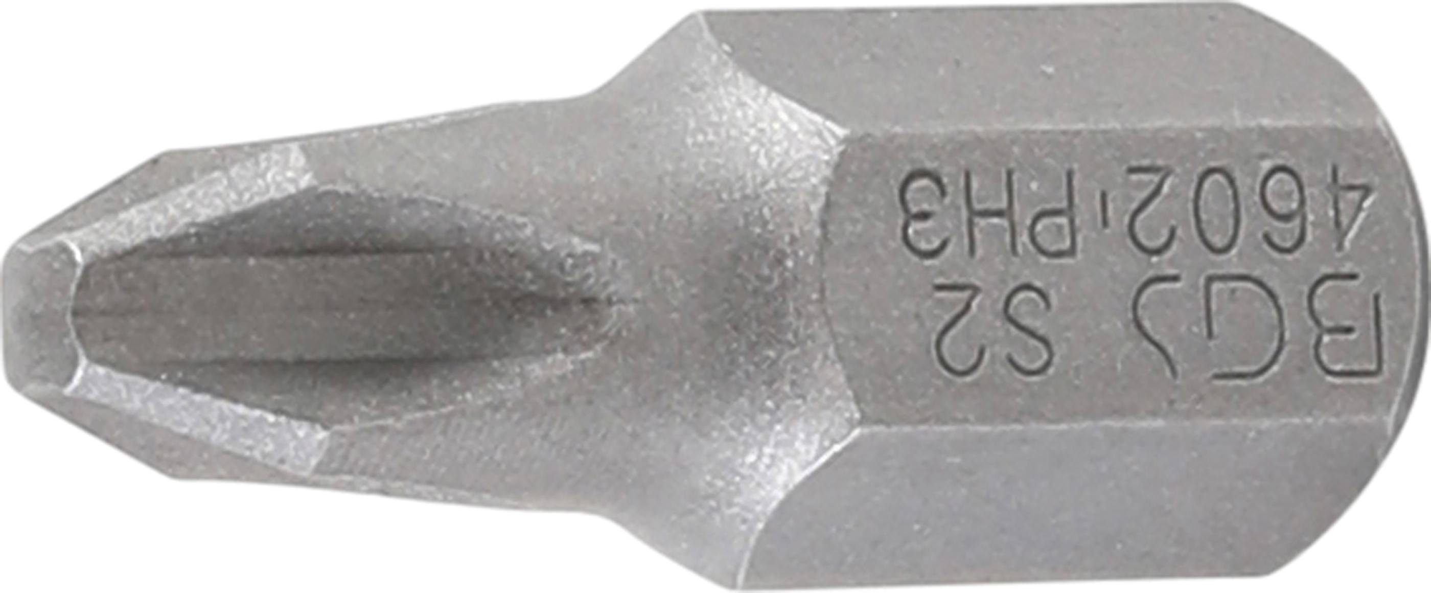 BGS Bit | Länge 30 mm | Antrieb Außensechskant 10 mm (3/8") | Kreuzschlitz PH3