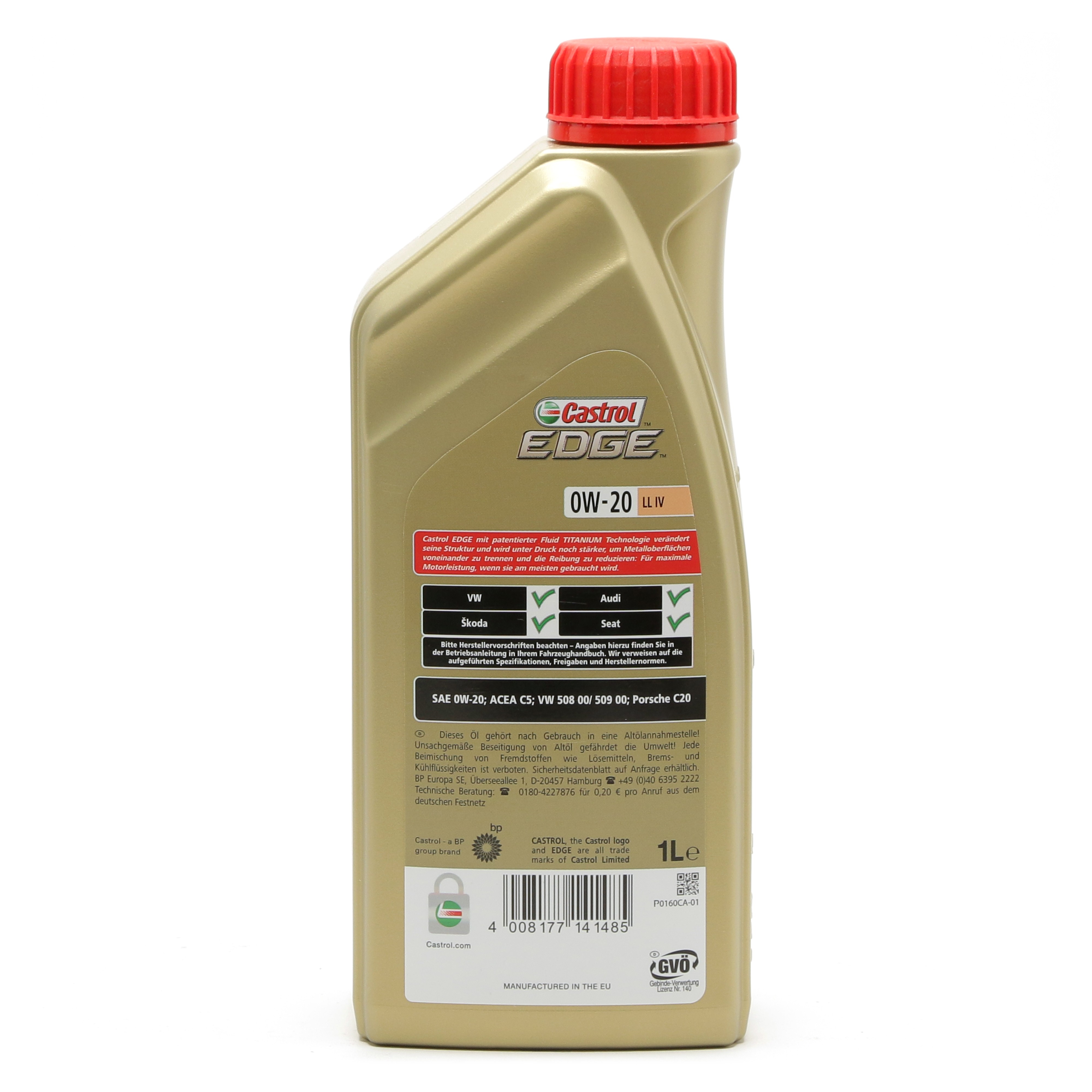 0W-20 Castrol EDGE LL IV Motoröl 1 Liter