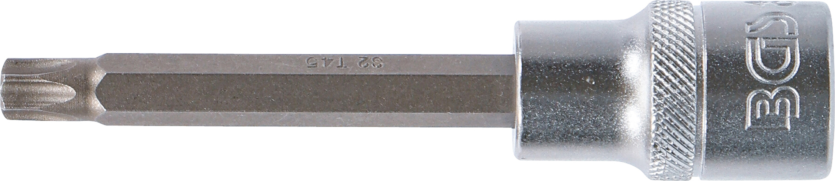 BGS Bit-Einsatz | Länge 100 mm | Antrieb Innenvierkant 12,5 mm (1/2") | T-Profil (für Torx) T45