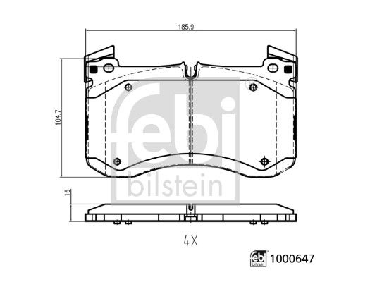 Bremsbelagsatz, Scheibenbremse