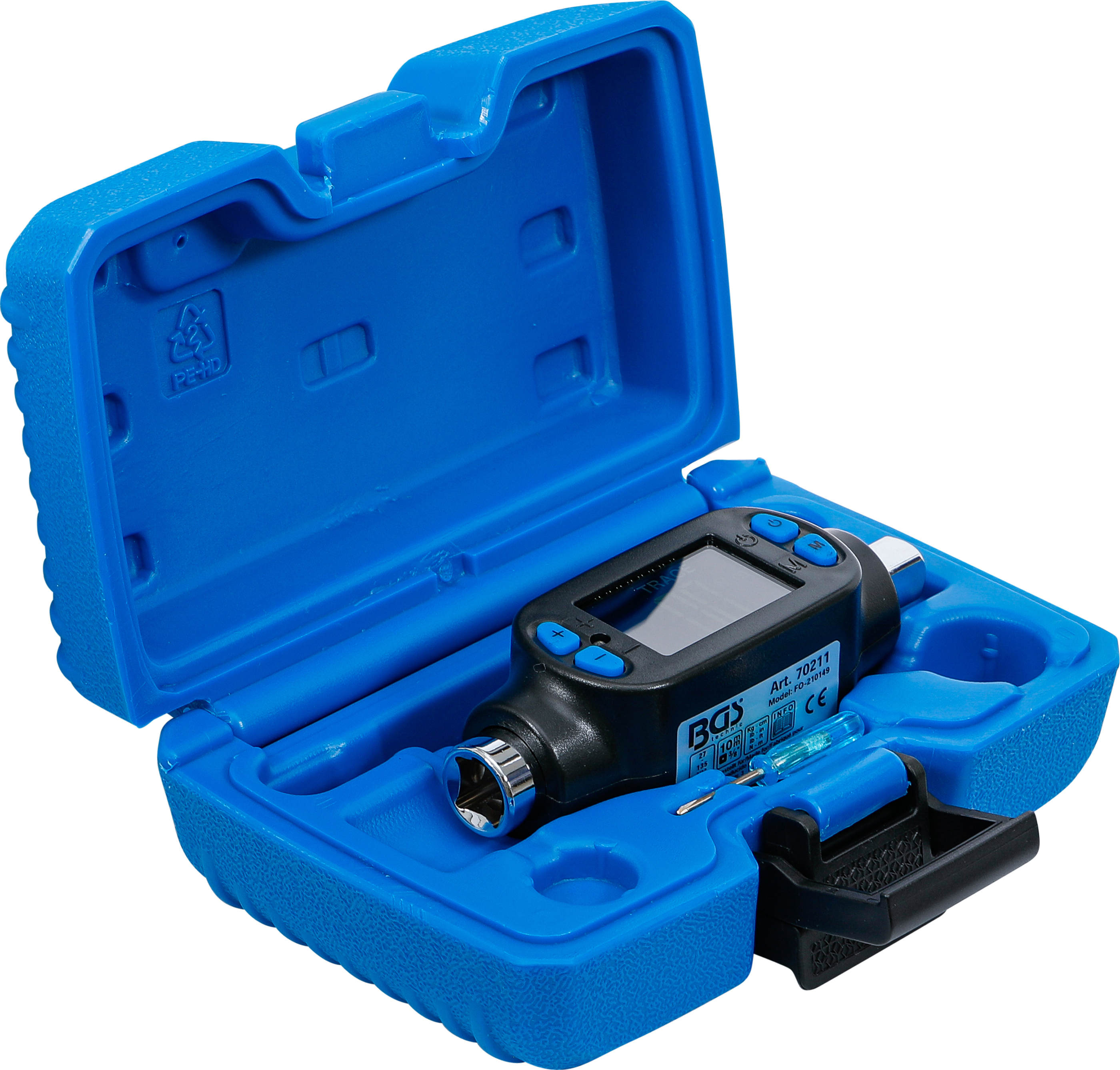 BGS Digitaler Drehmoment-Adapter | 10 mm (3/8") | 27 - 135 Nm