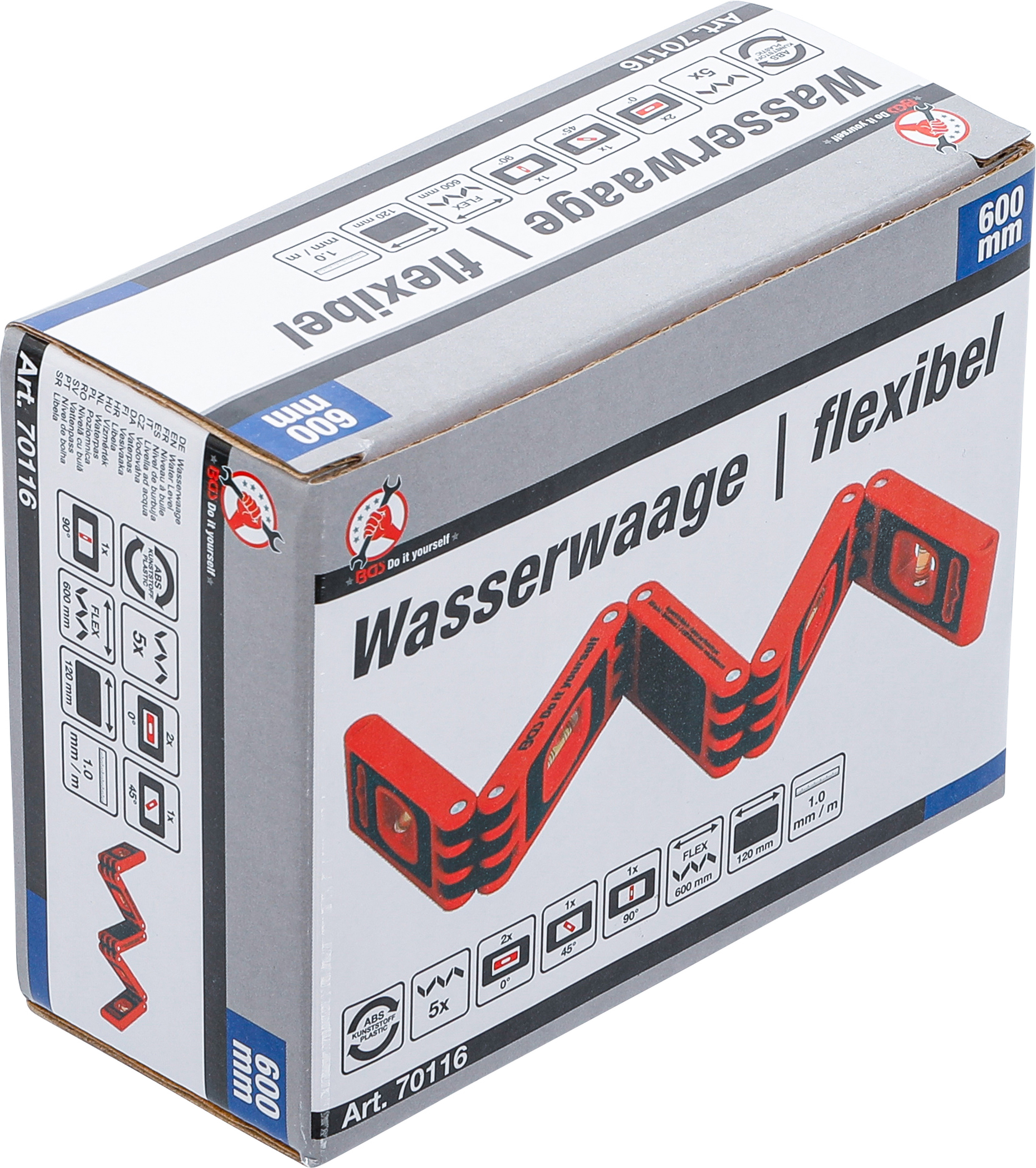 BGS Wasserwaage | flexibel | 600 mm