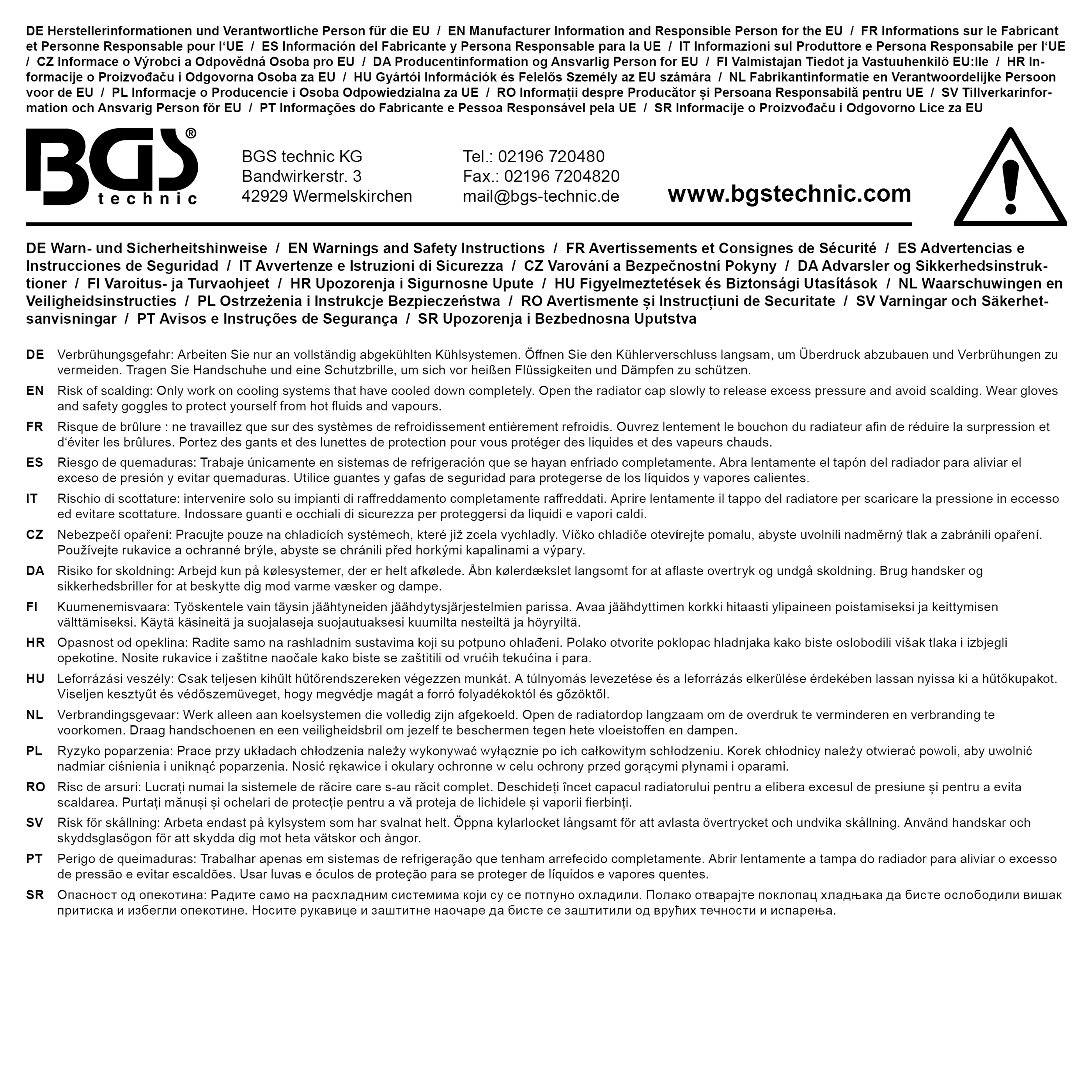 BGS Kunststoff-Schlüssel für Art. 8027, 8098