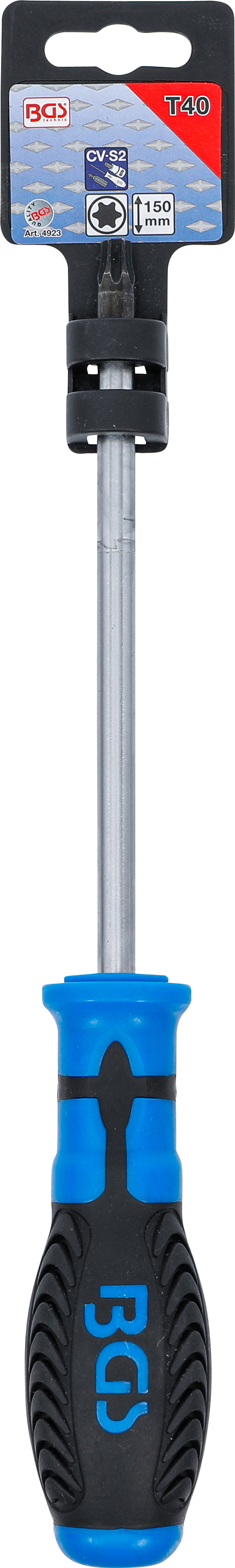 BGS Schraubendreher | T-Profil (für Torx) T40 | Klingenlänge 150 mm