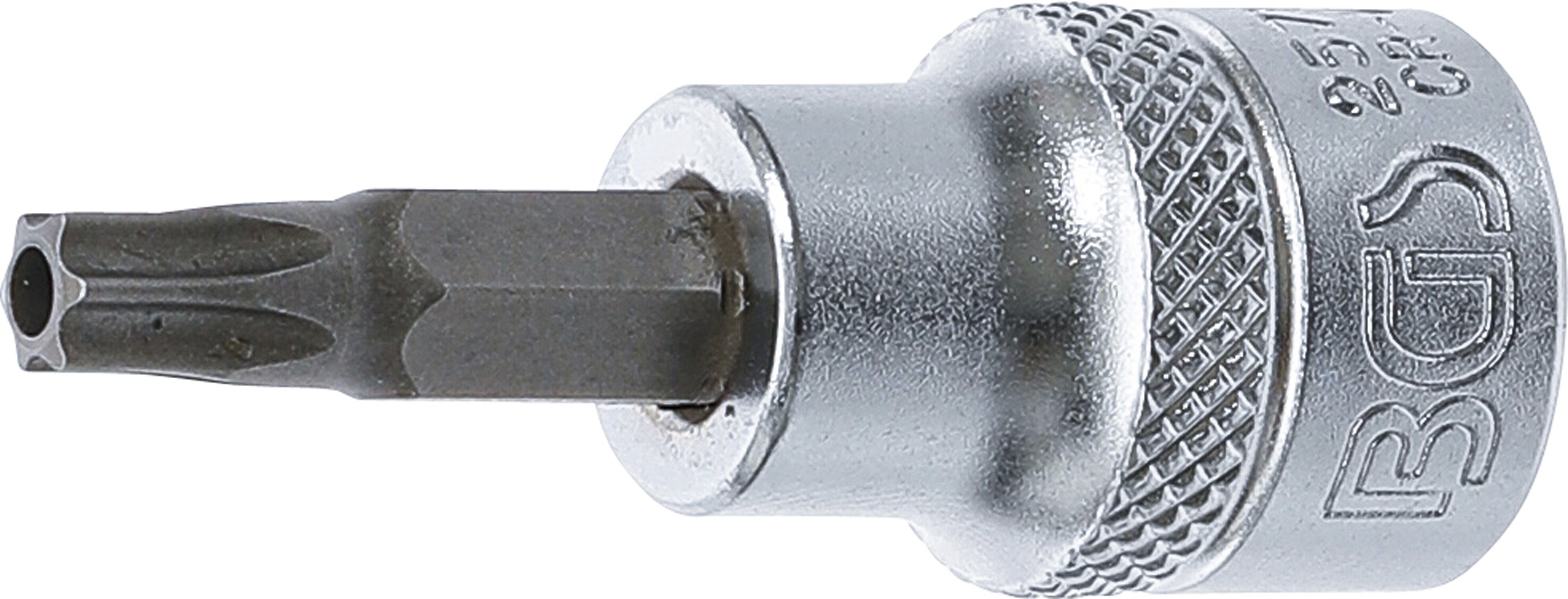 BGS Bit-Einsatz | Antrieb Innenvierkant 10 mm (3/8") | T-Profil (für Torx) mit Bohrung T30