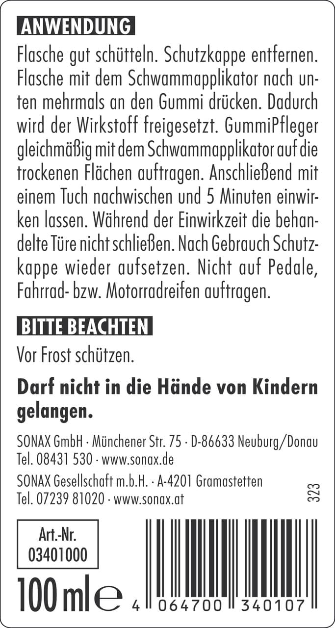 Sonax Gummipfleger 100 ml