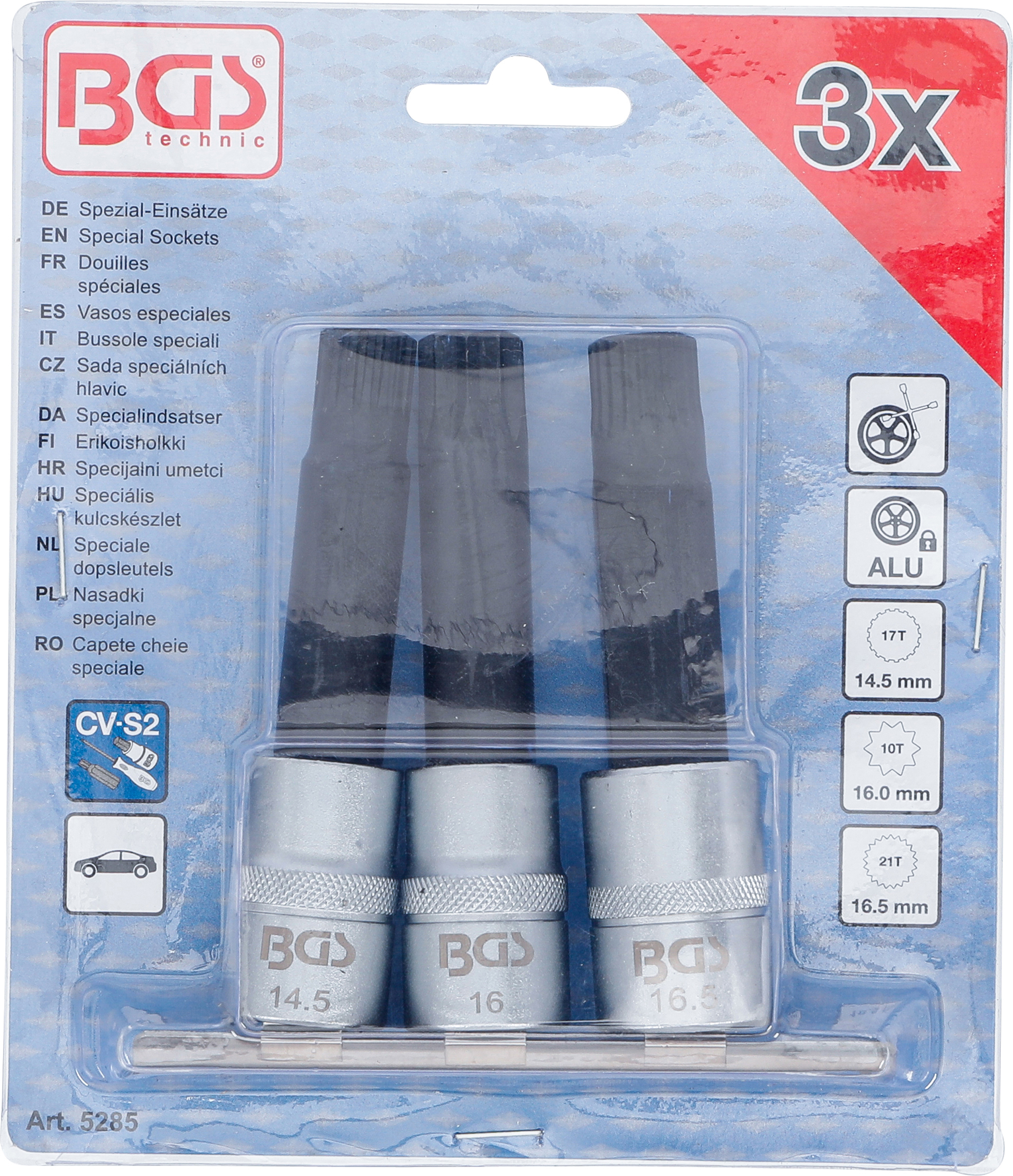 BGS Spezial-Einsätze | für BMW-Felgenschlösser | 3-tlg.