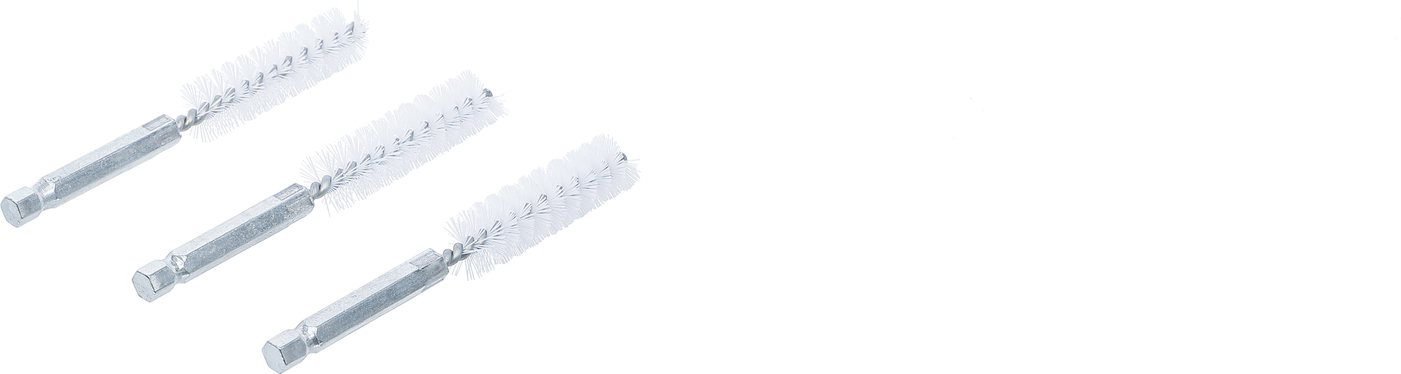 BGS Nylonbürste | 13 mm | Antrieb Außensechskant 6,3 mm (1/4") | 3-tlg.