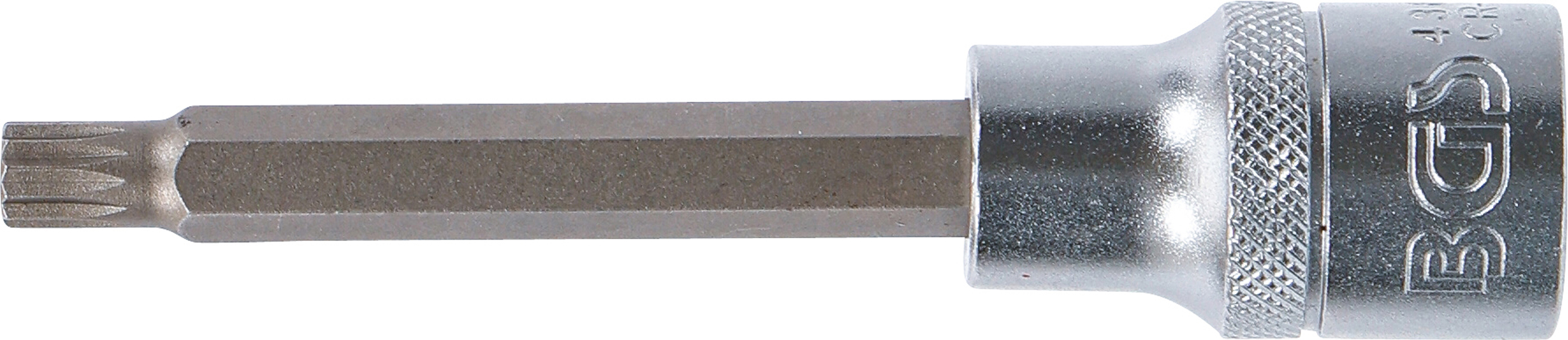 BGS Bit-Einsatz | Länge 100 mm | Antrieb Innenvierkant 12,5 mm (1/2") | Innenvielzahn (für XZN) M8