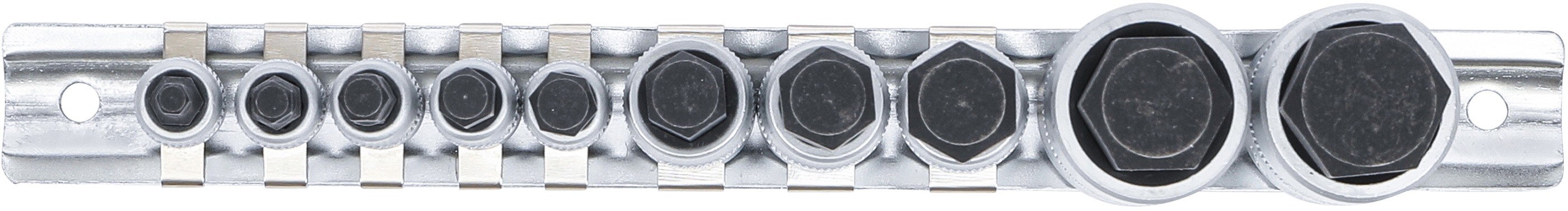 BGS Bit-Einsatz-Satz | extra kurz | Innensechskant 4 - 19 mm | 10-tlg.