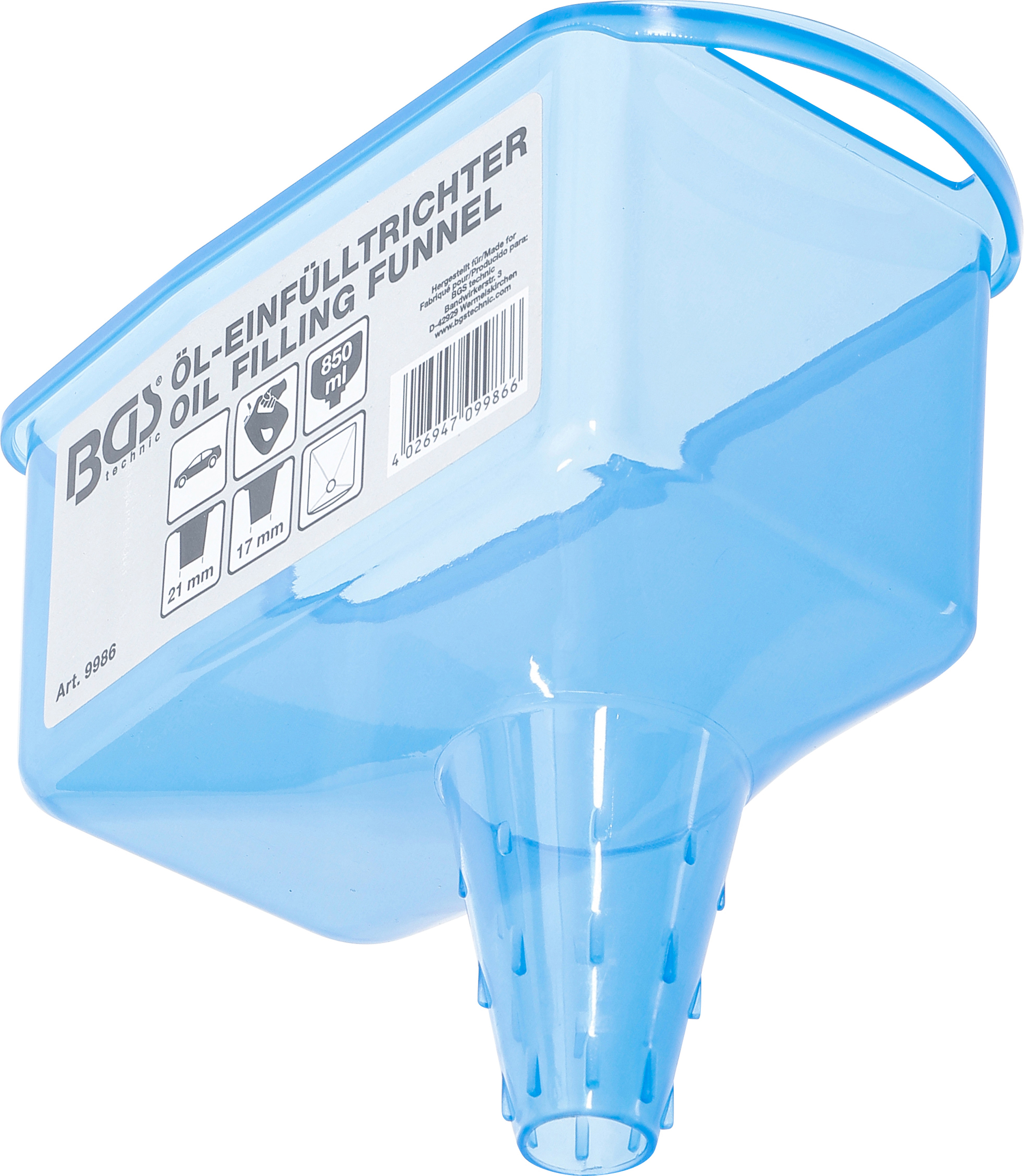 BGS Öl-Einfülltrichter | 850 ml Reservoir