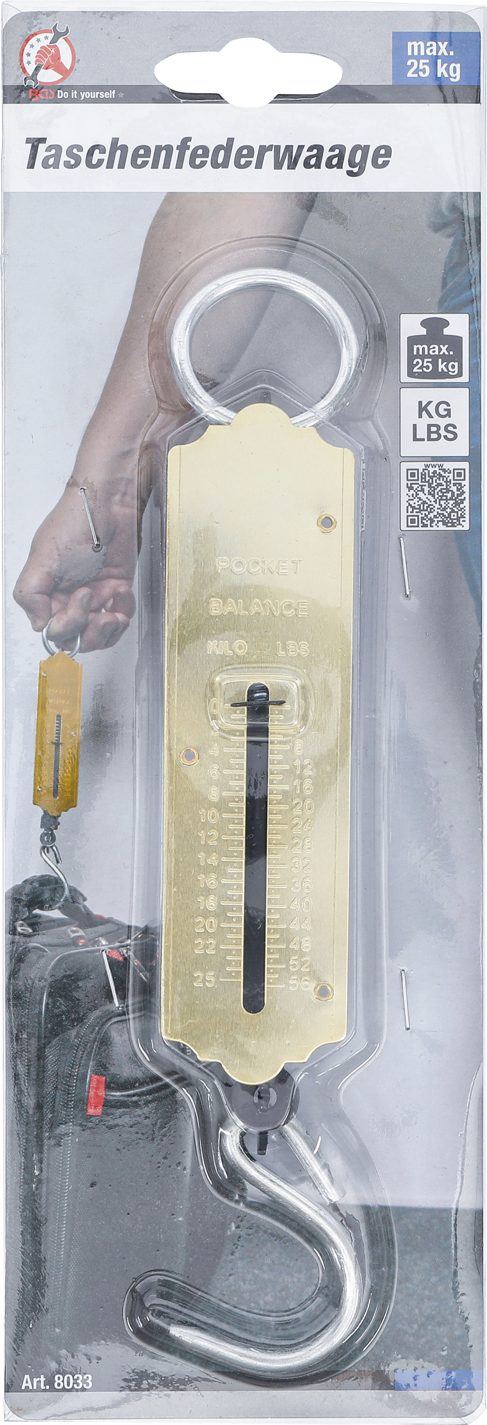 BGS Taschenfederwaage | bis 25 kg