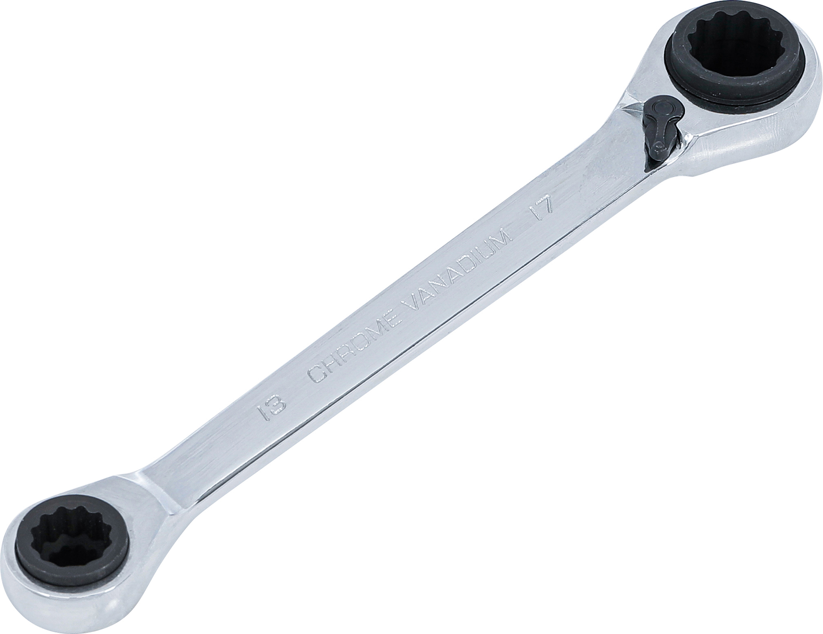 BGS Ratschen-Ringschlüssel | 4-in-1 | SW 10 x 13 - 17 x 19 mm