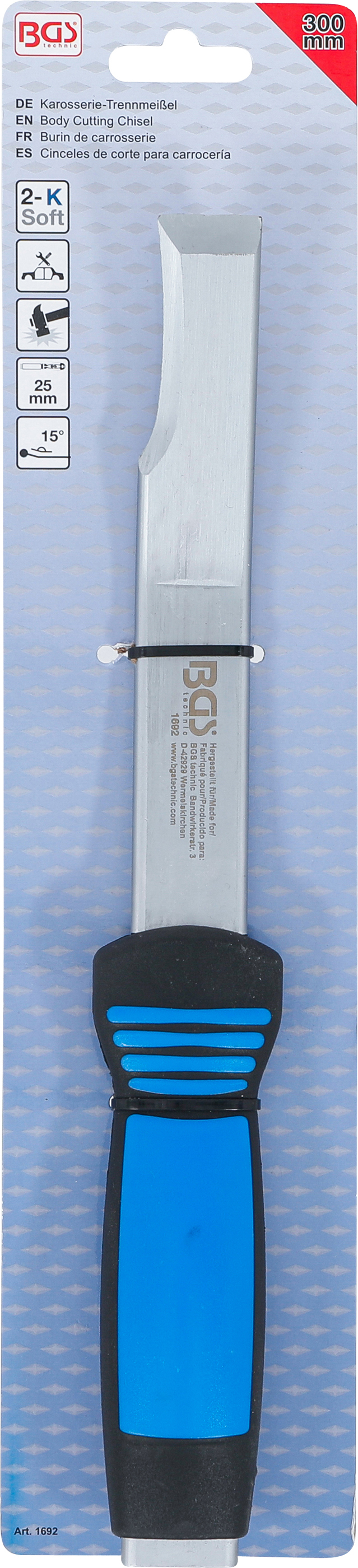 BGS Karosserie-Trennmeißel | 15° abgewinkelt