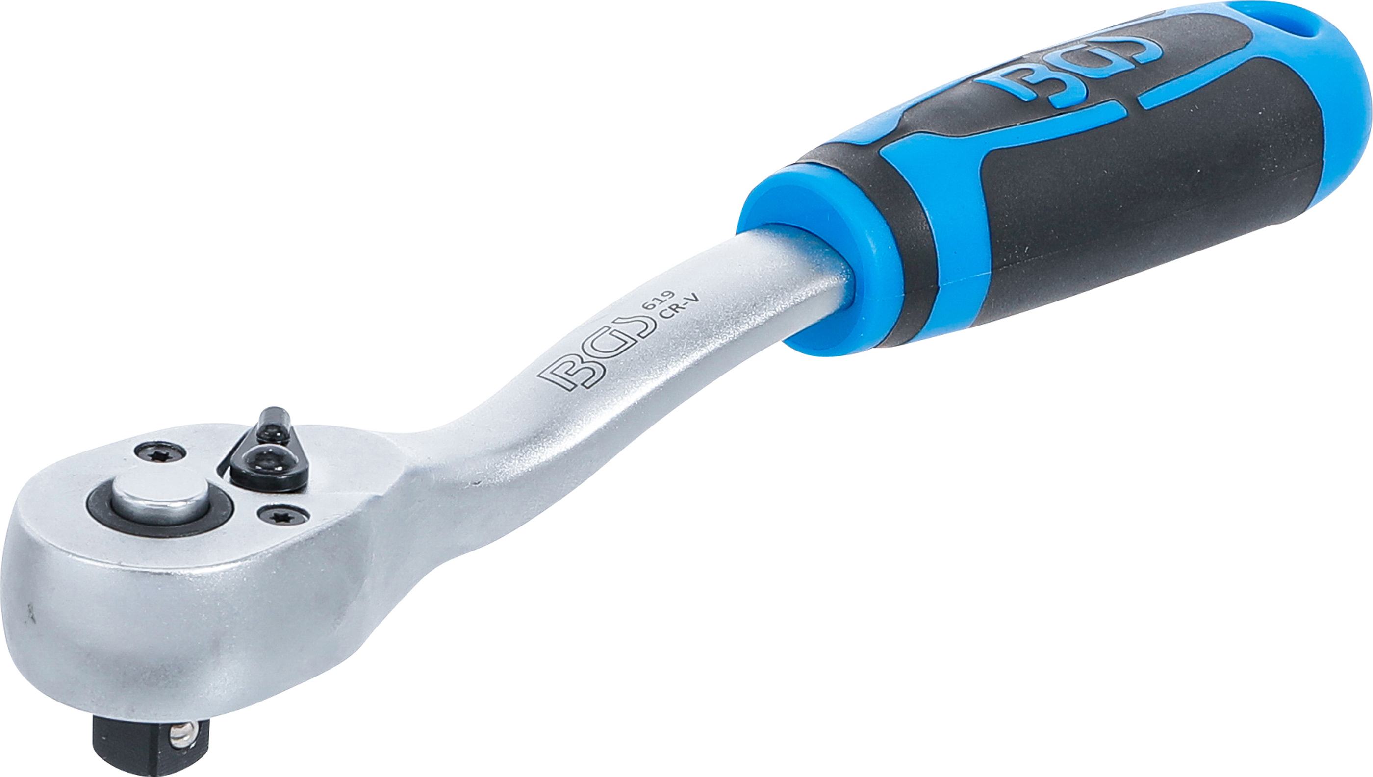 BGS Umschaltknarre | feinverzahnt | Abtrieb Außenvierkant 10 mm (3/8")