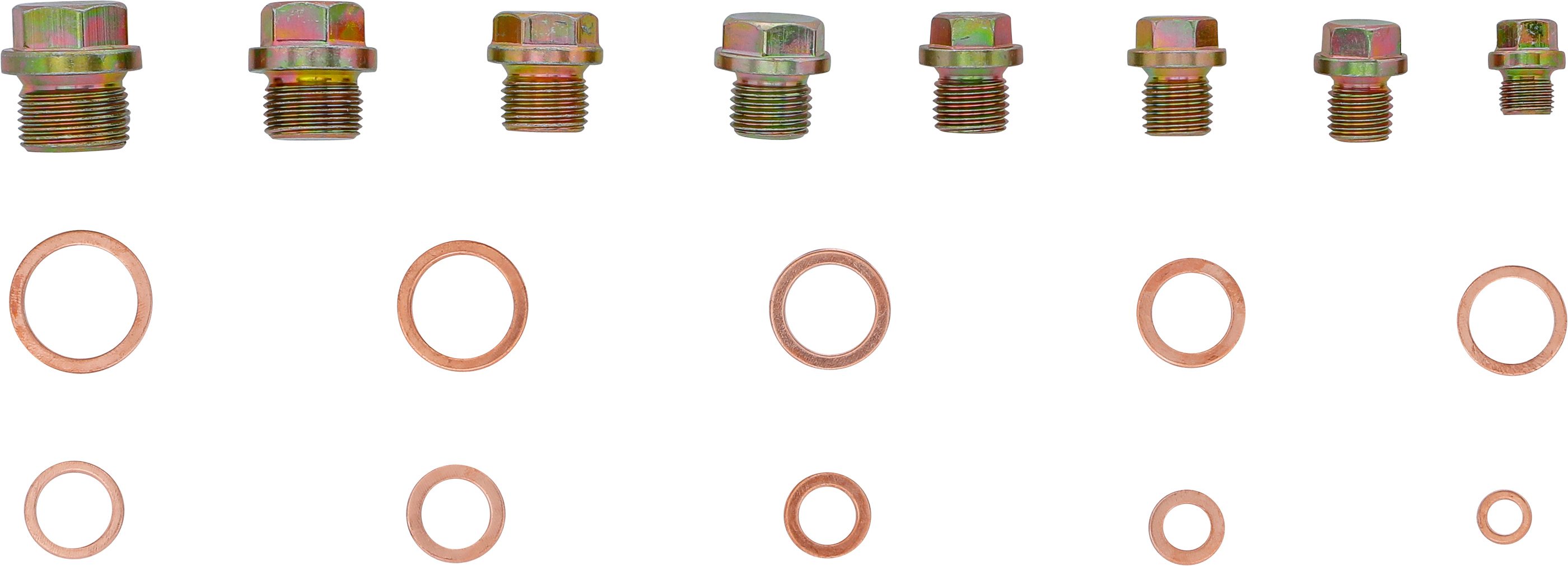 BGS Ölwannenschrauben- und Kupfer-Dichtring-Sortiment | 534-tlg.
