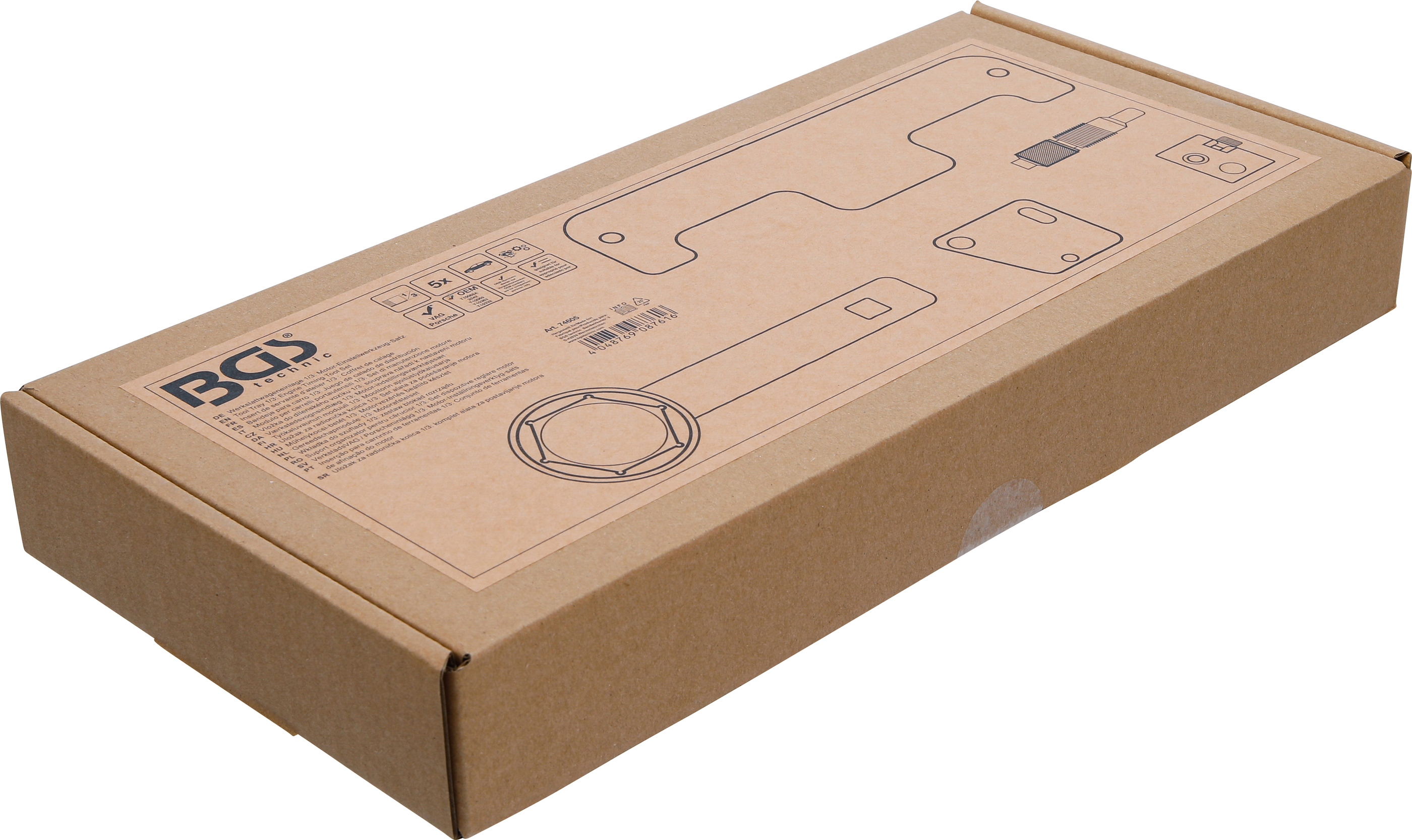 BGS Werkstattwageneinlage 1/3: Motor-Einstellwerkzeug-Satz | für VAG / Porsche 6- und 8-Zylinder