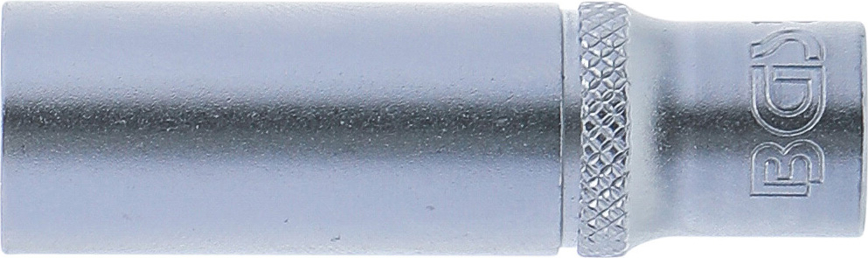 BGS Steckschlüssel-Einsatz Gear Lock, tief | Antrieb Innenvierkant 6,3 mm (1/4") | SW 10 mm