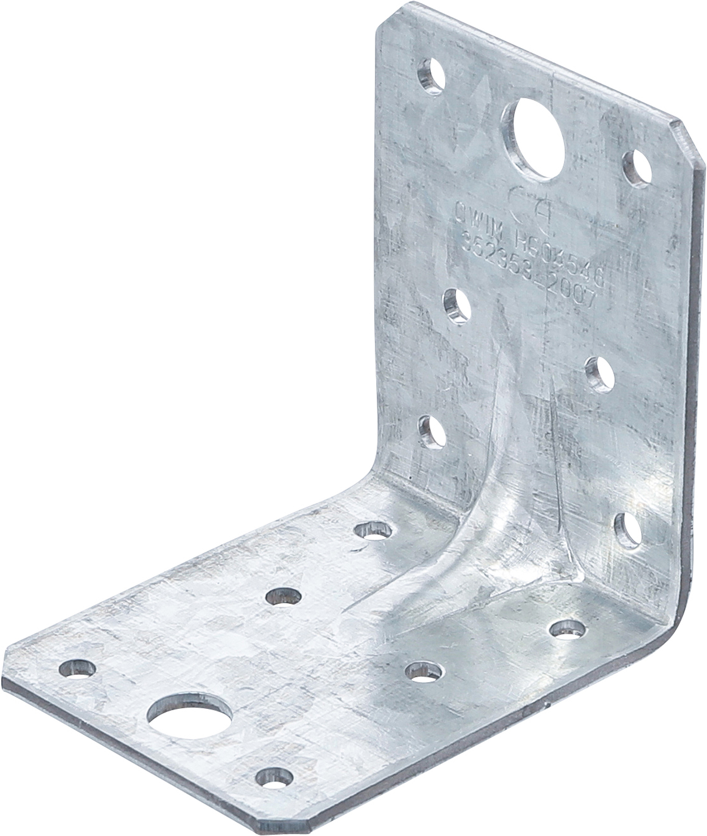 BGS Winkelverbinder | mit Sicke | 70 x 70 x 55 x 2,5 mm | Spar-Pack | 25 Stück