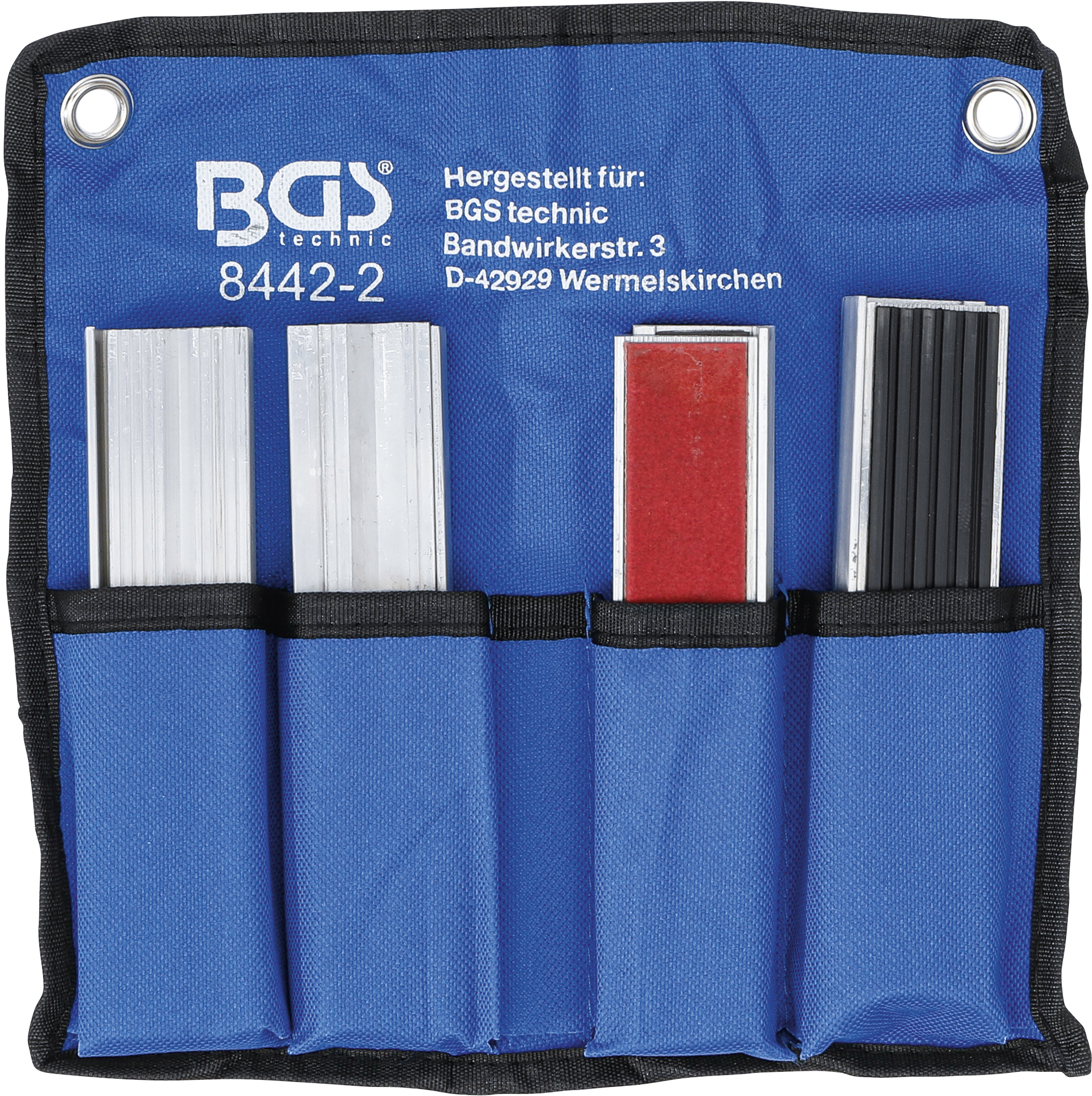 BGS Schraubstock-Schutzbacken-Satz | Aluminium | 150 mm | 8-tlg.