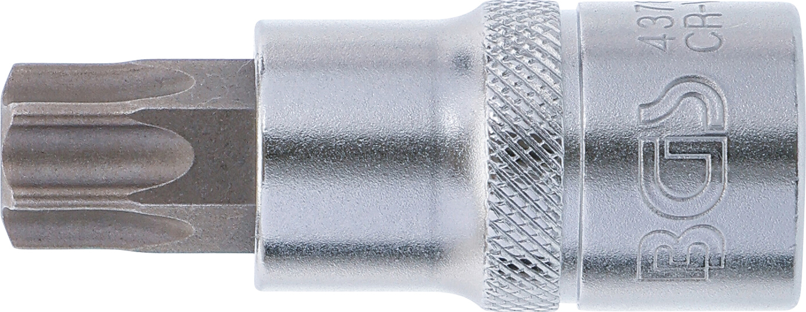 BGS Bit-Einsatz | Antrieb Innenvierkant 12,5 mm (1/2") | T-Profil (für Torx) mit Bohrung T60
