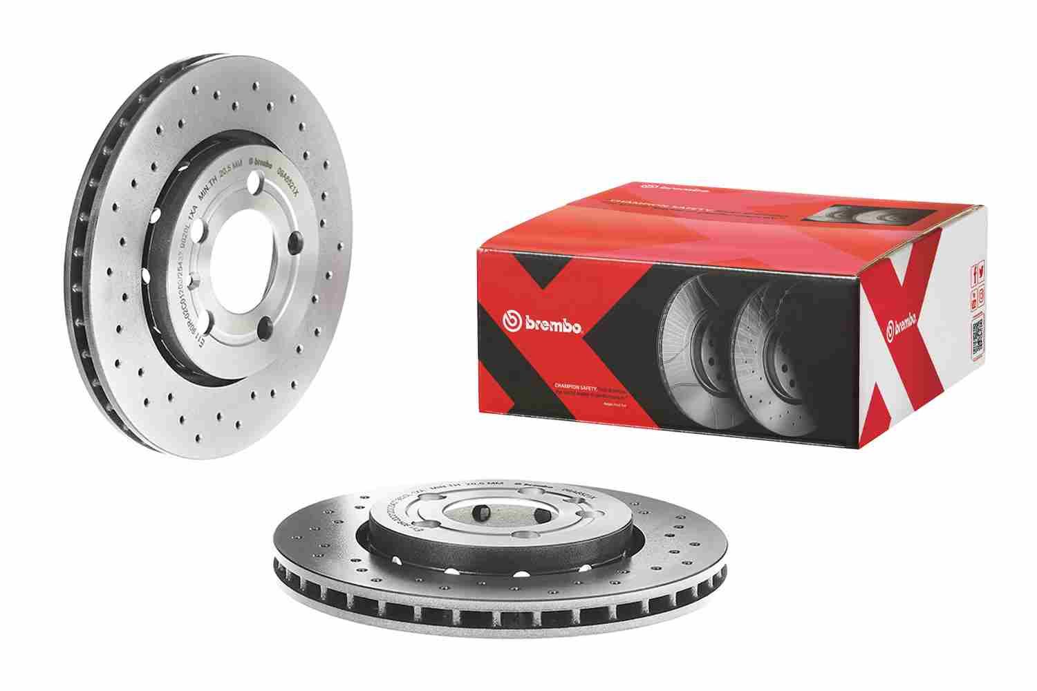 Bremsscheibe “BREMBO gelocht/innenbelüftet , 22 mm, 5 ”