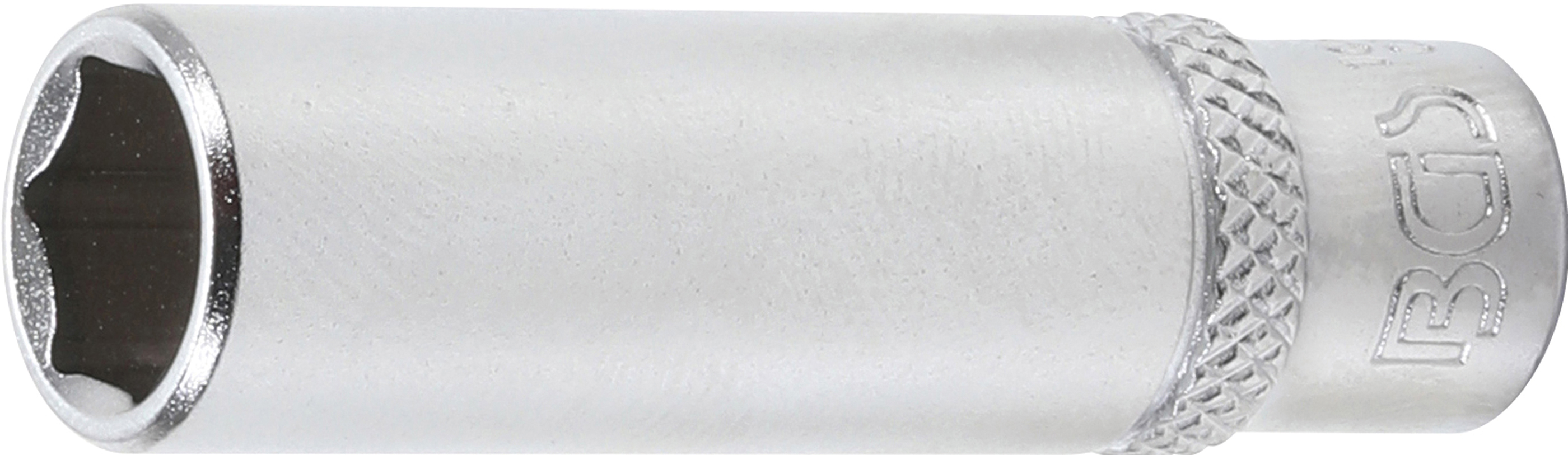 BGS Steckschlüssel-Einsatz Sechskant, tief | Antrieb Innenvierkant 6,3 mm (1/4") | SW 3/8"