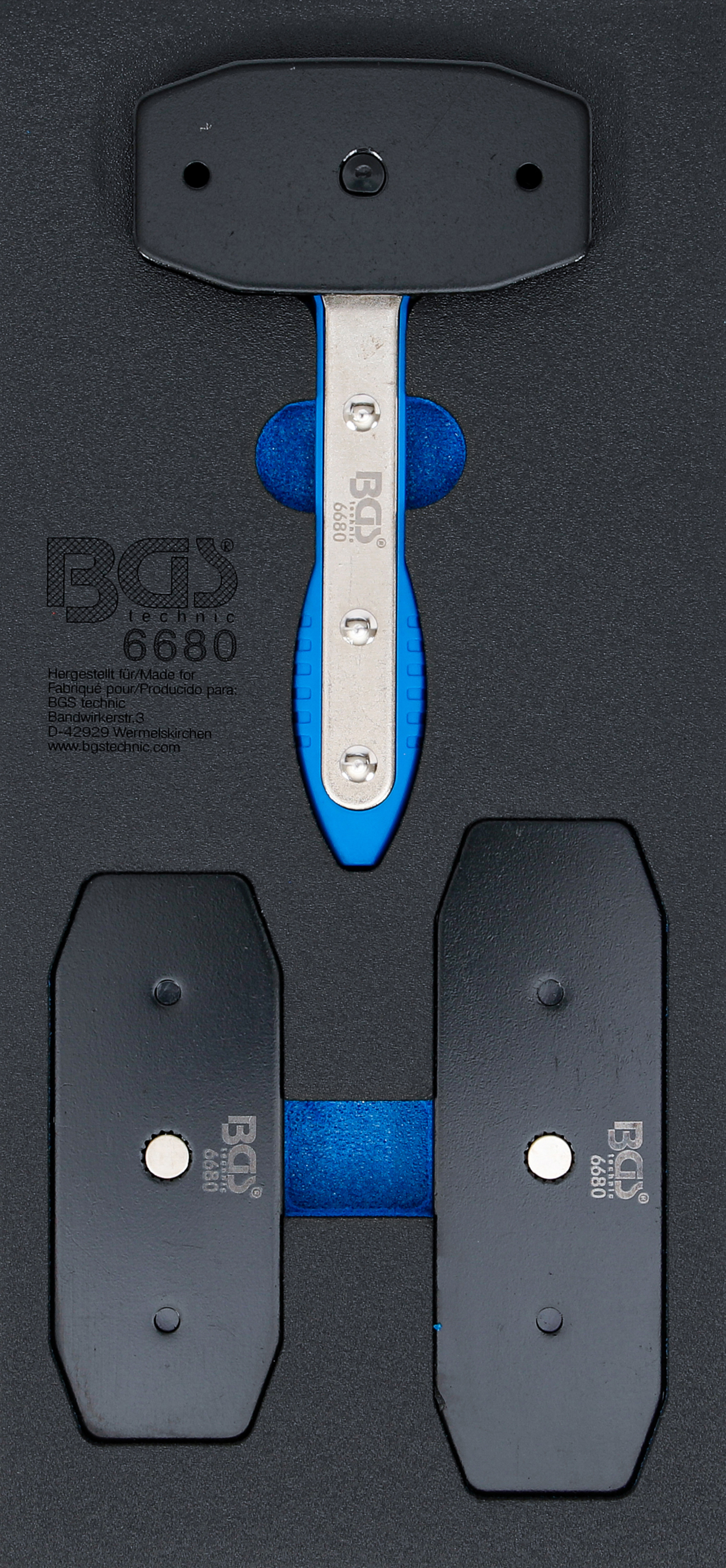 BGS Werkstattwageneinlage 1/3: Bremskolben-Rückstell-Werkzeug | mit Ratschenfunktion | 7-tlg.