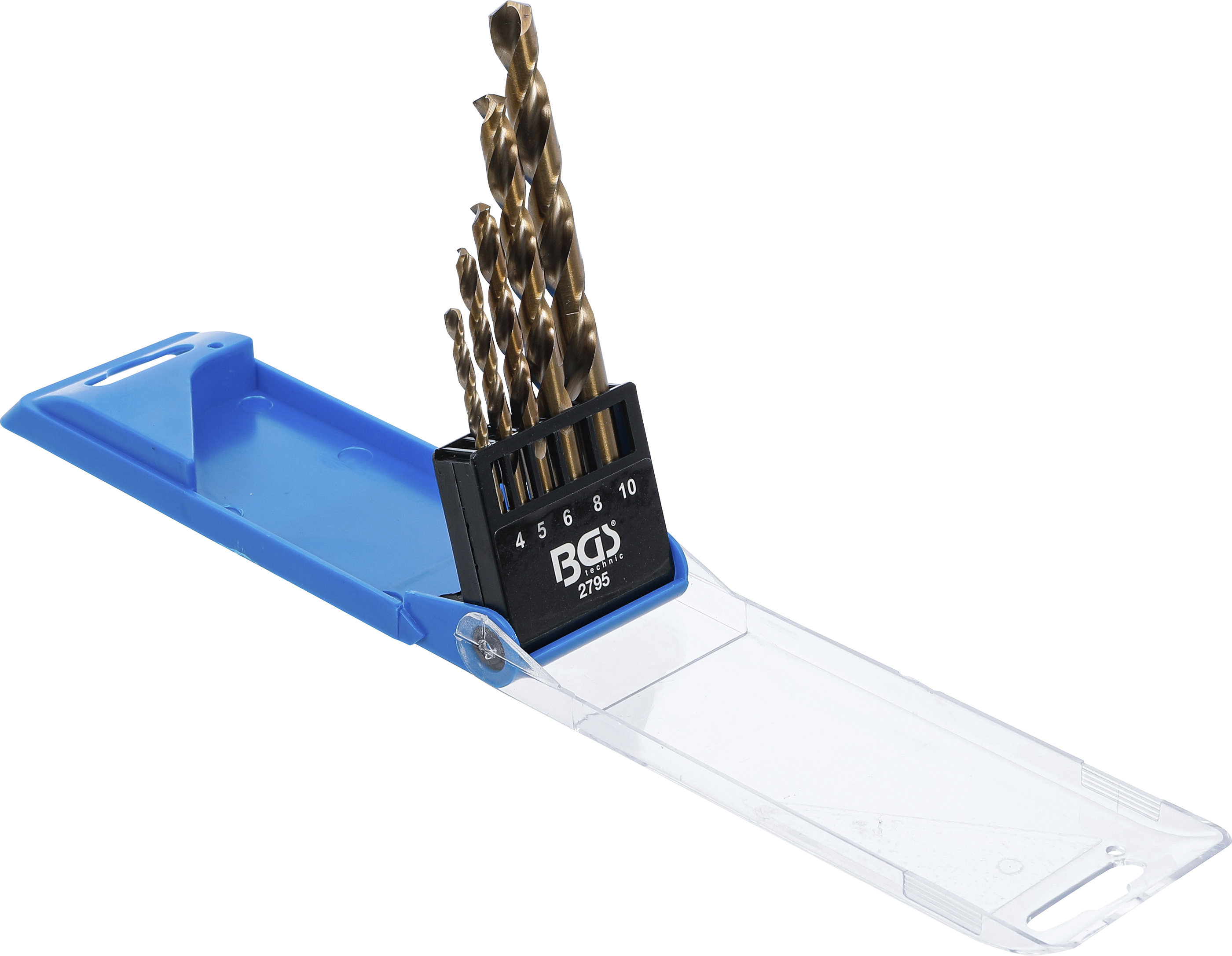 BGS Spiralbohrer-Satz | HSS | 4 - 10 mm | 5-tlg.